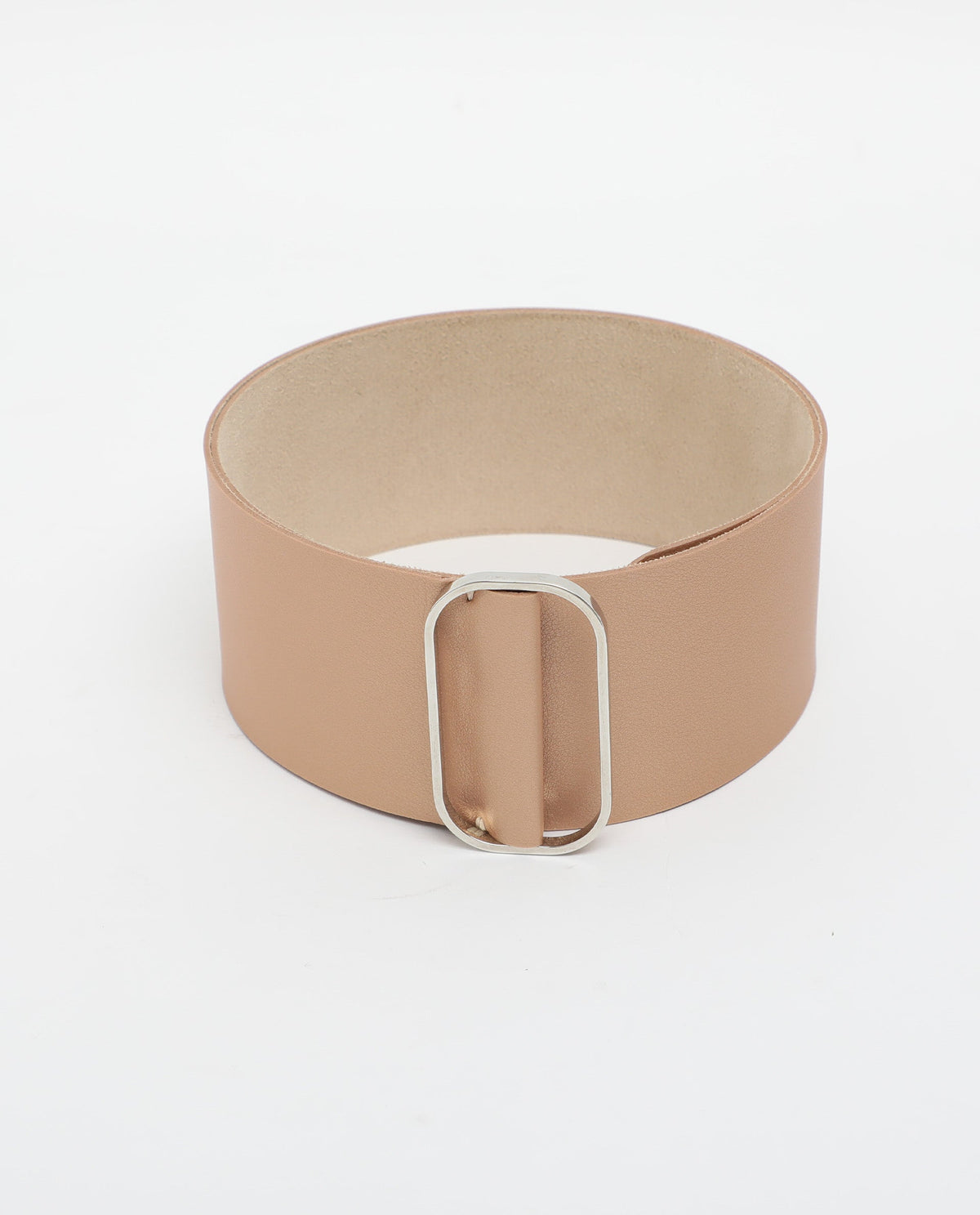Rareism Women Abandon Metalic Brown Solid Leather Belt