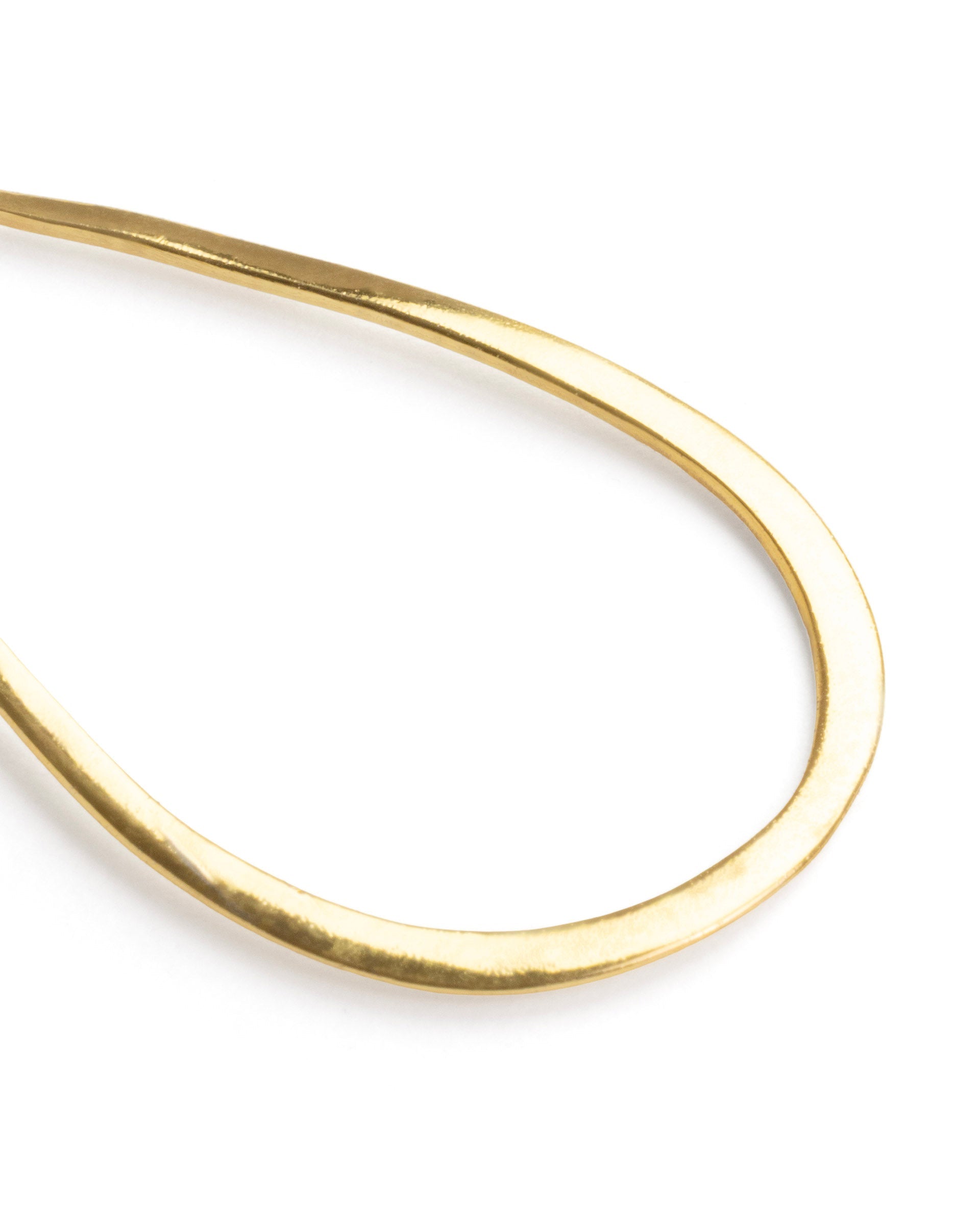 Rareism Women Loop Hoop Gold Earring