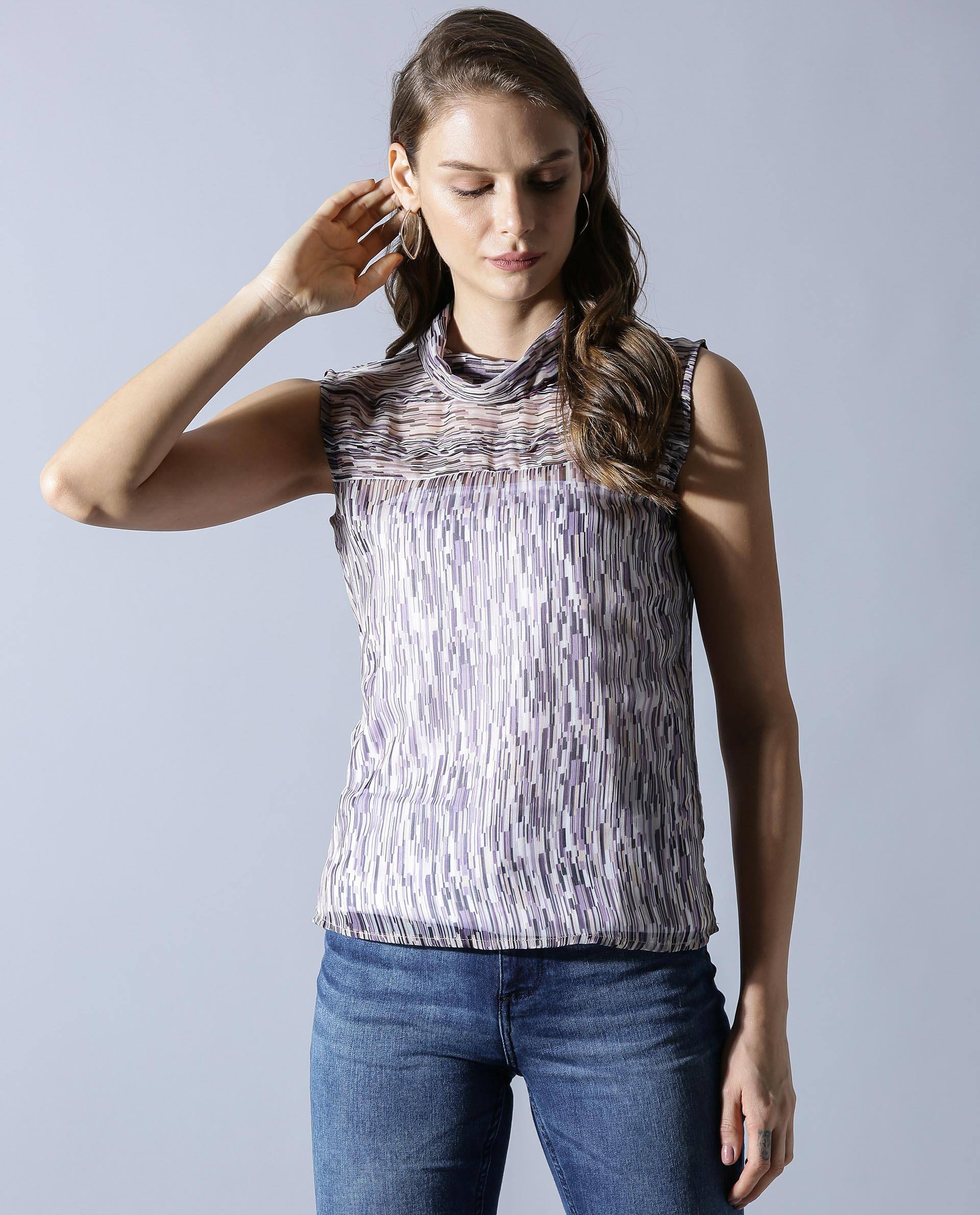 Rareism Women Aura Multi Top Sleeveless
