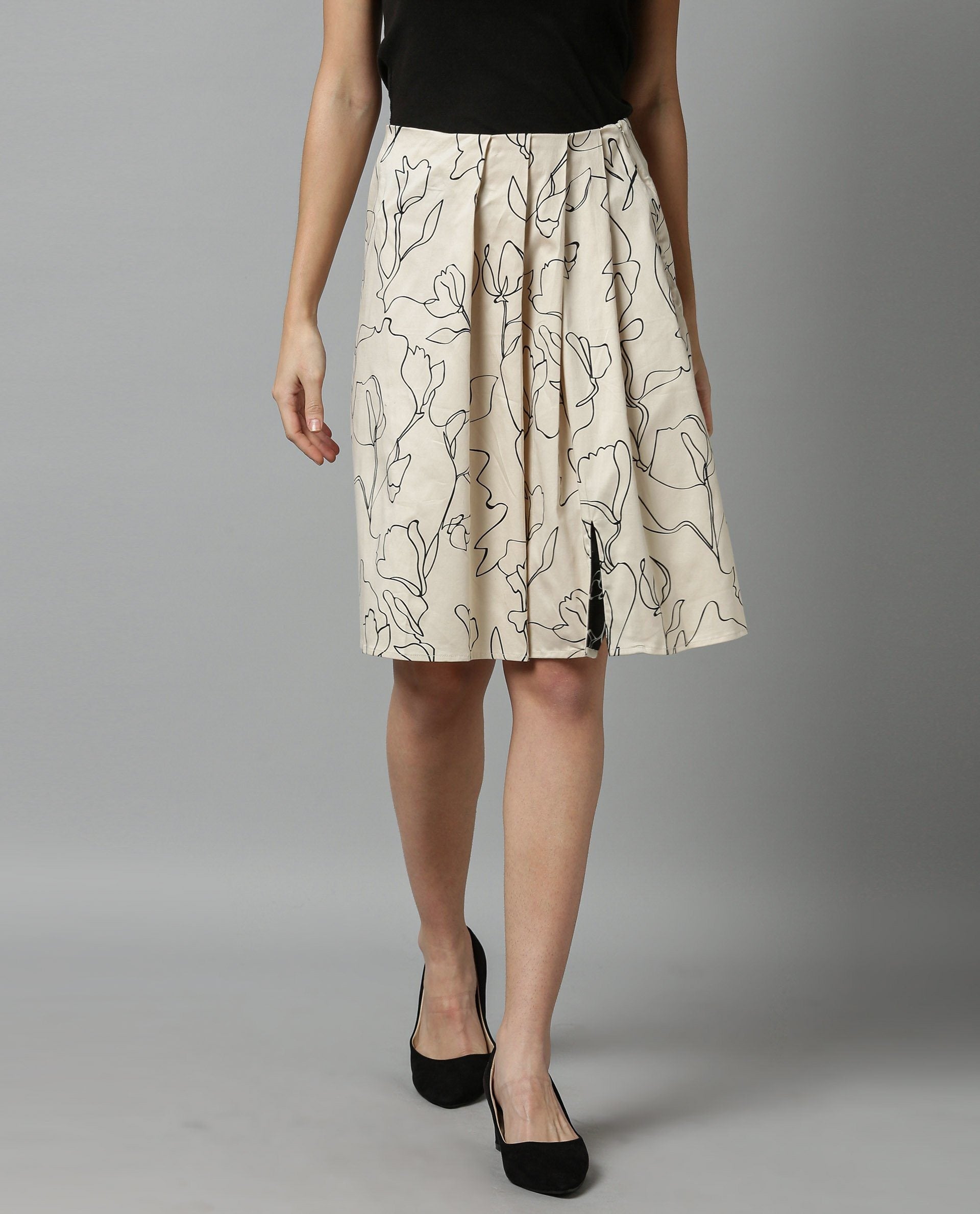 Rareism Women Pherb Offwhite Skirt