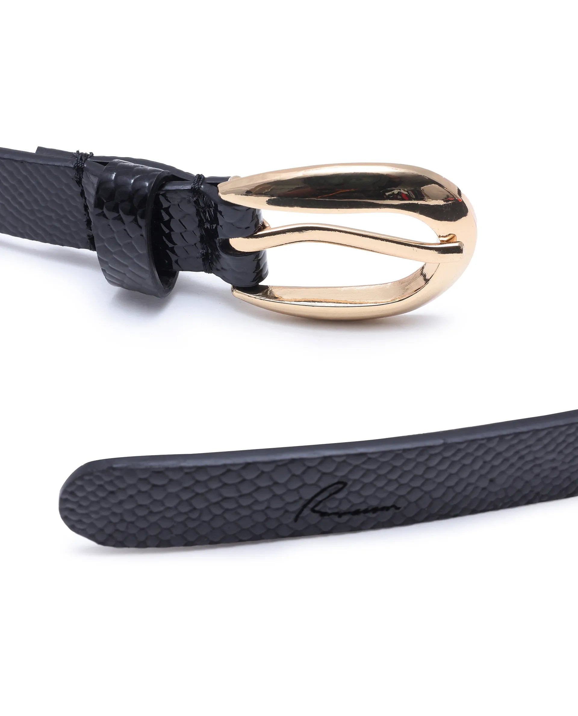 Rareism Women Pine Black Belt