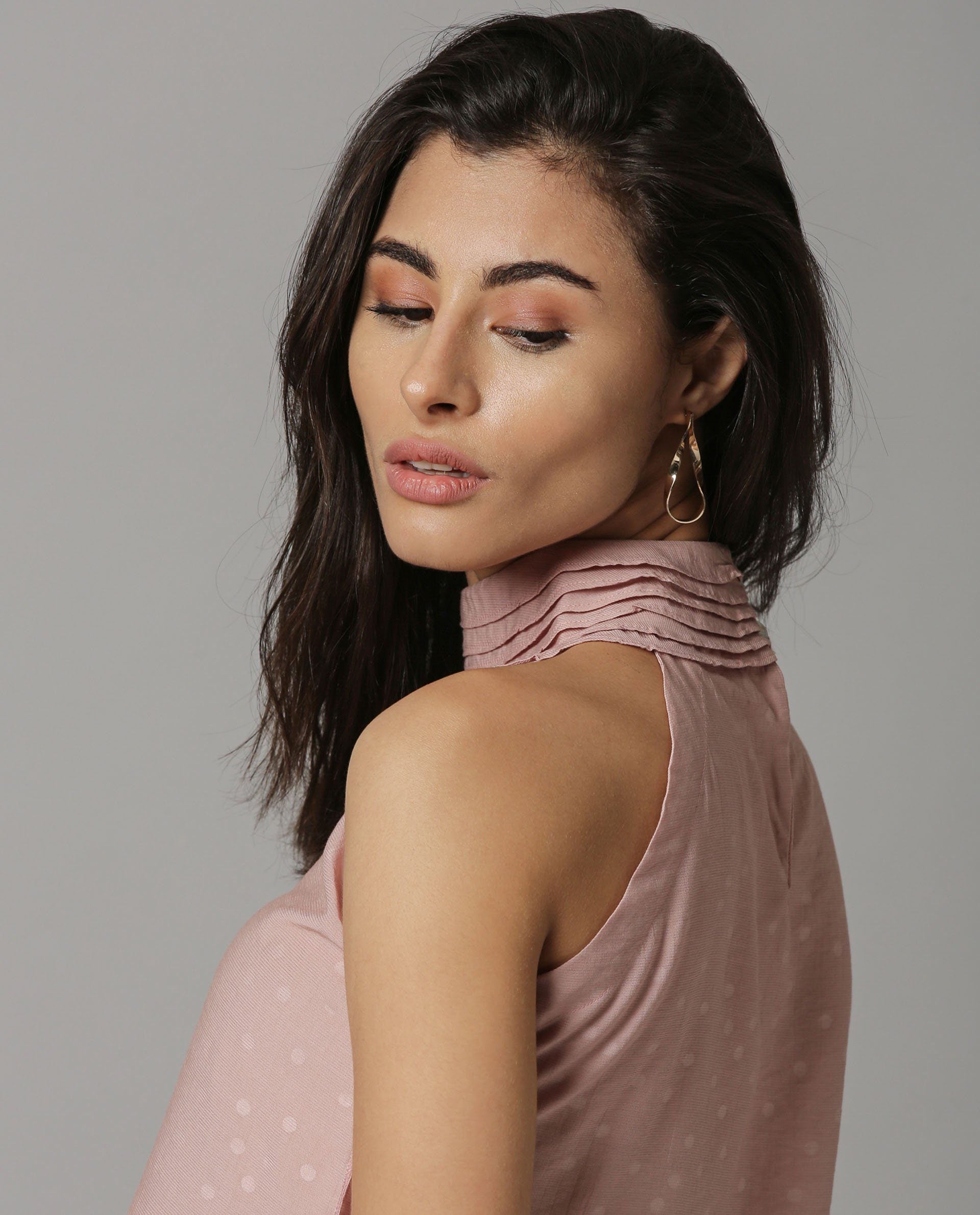 Rareism Women Feather Pink Top Sleeveless