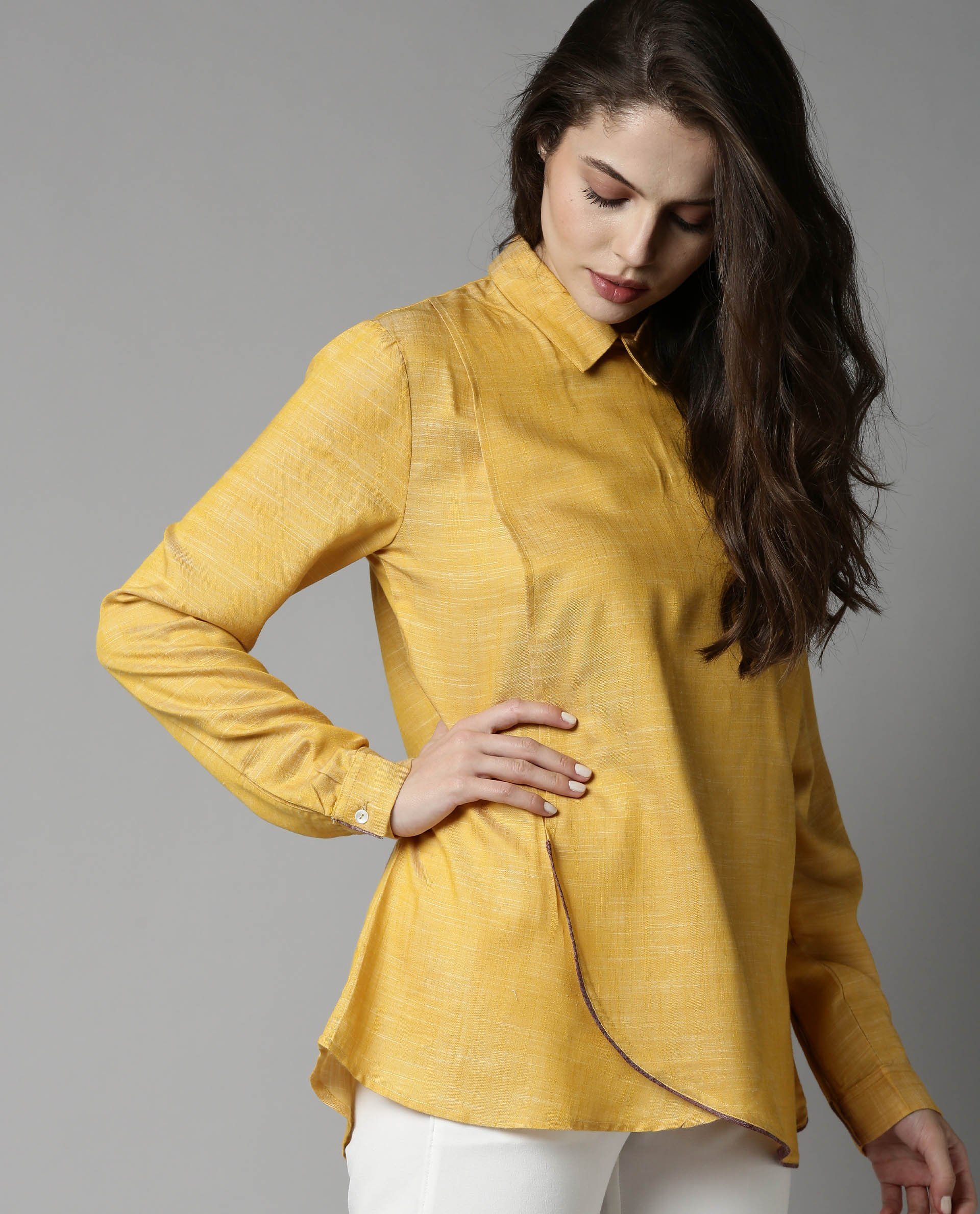 Rareism Women's Kara Yellow Top