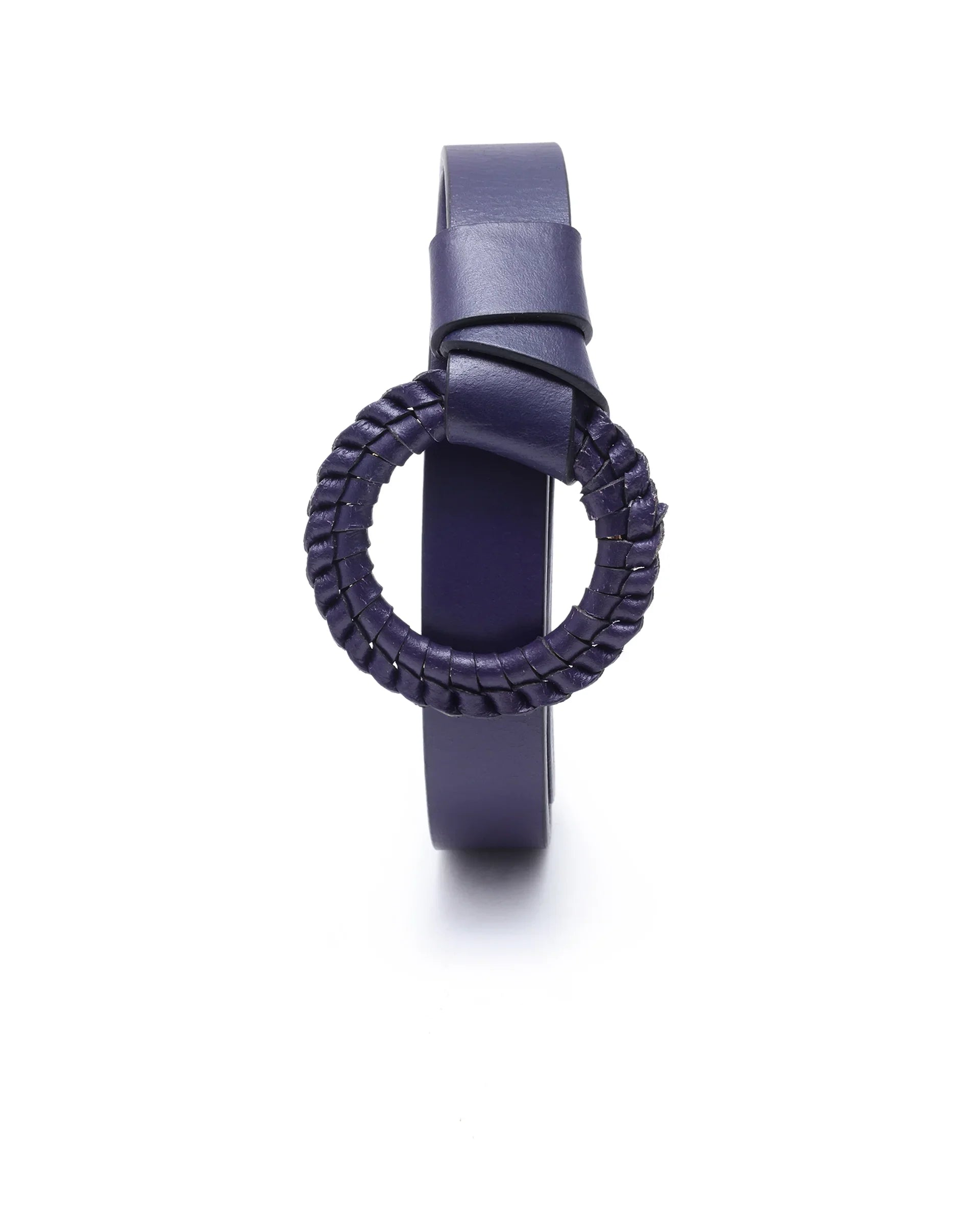 Rareism Women Crystal Navy Belt