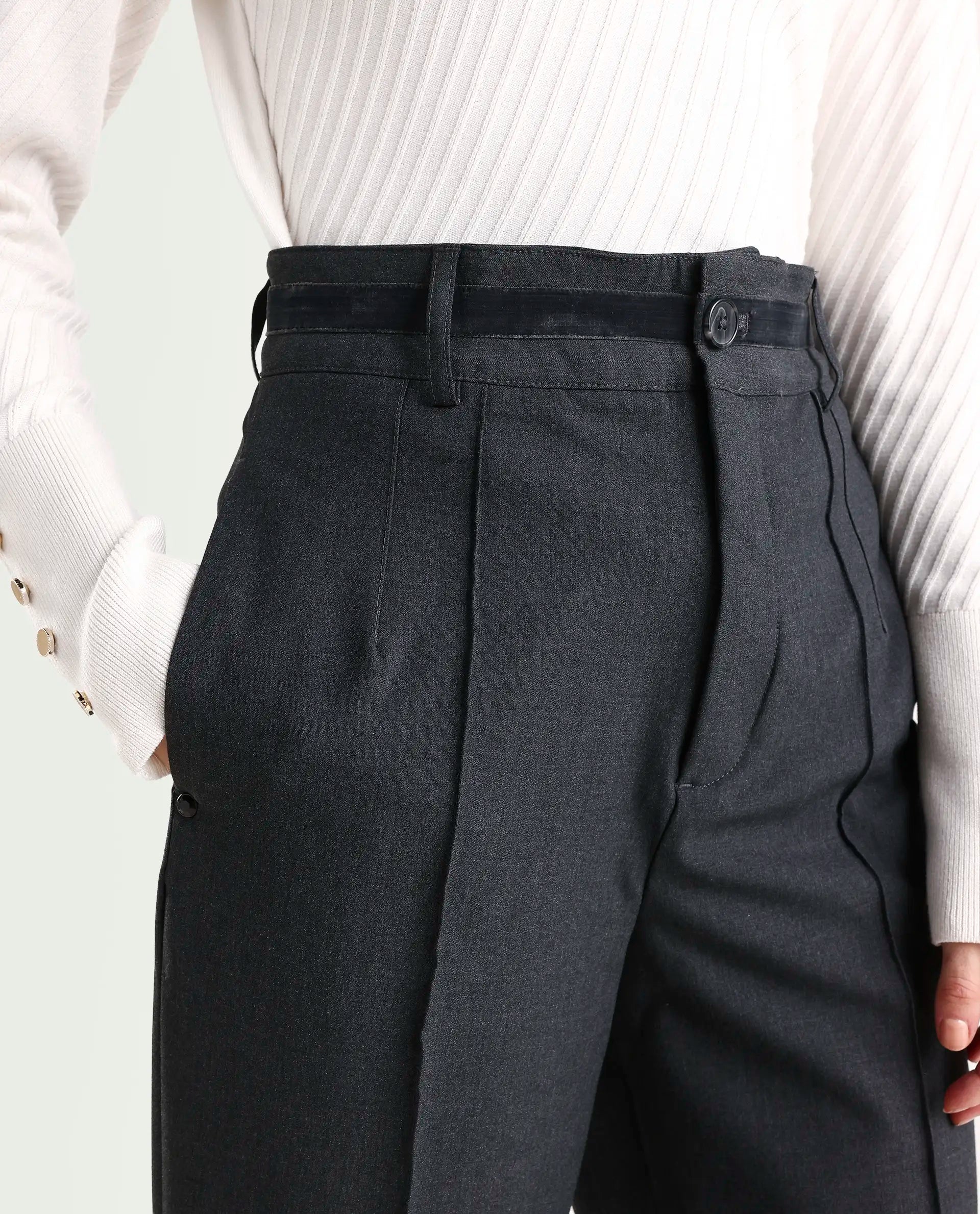 Rareism Women's Mallinda Grey Trouser