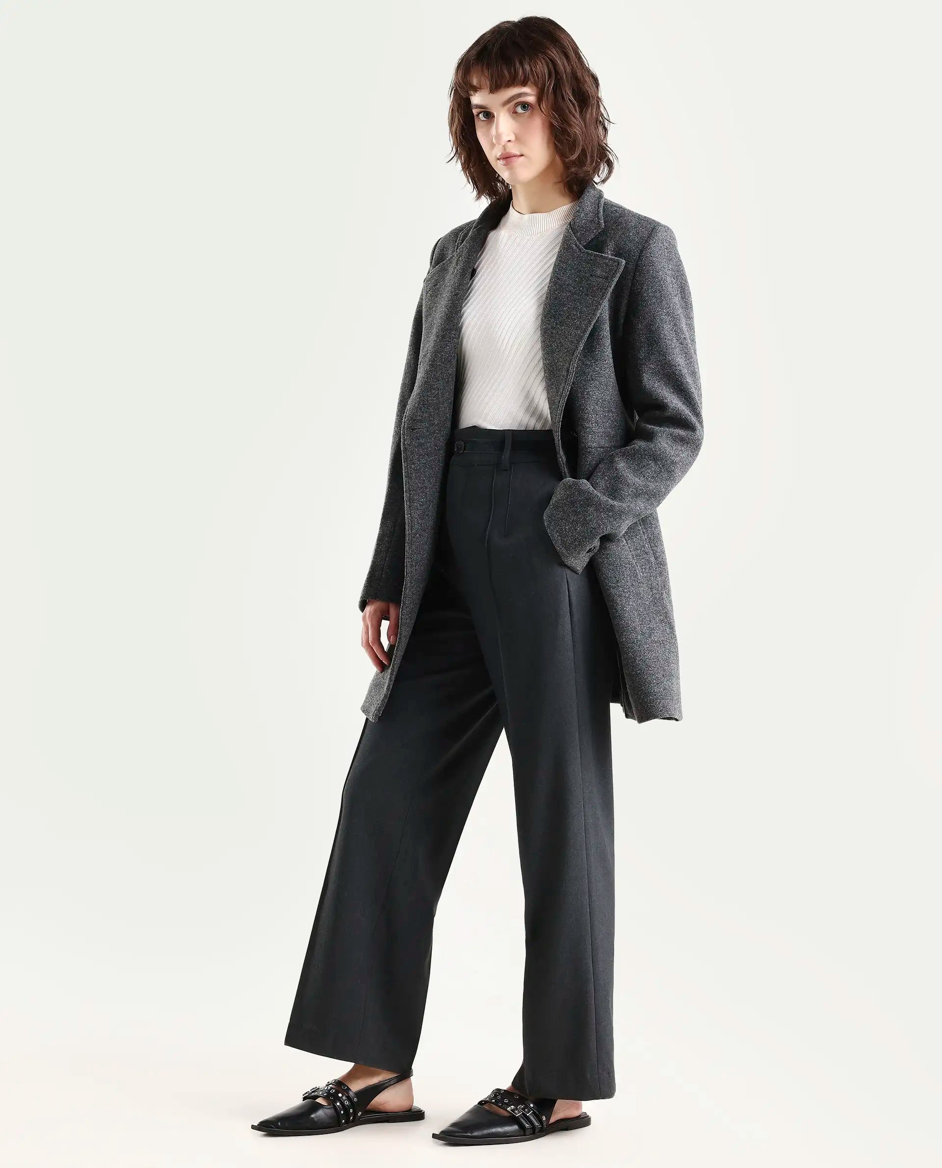 Rareism Women's Mallinda Grey Trouser