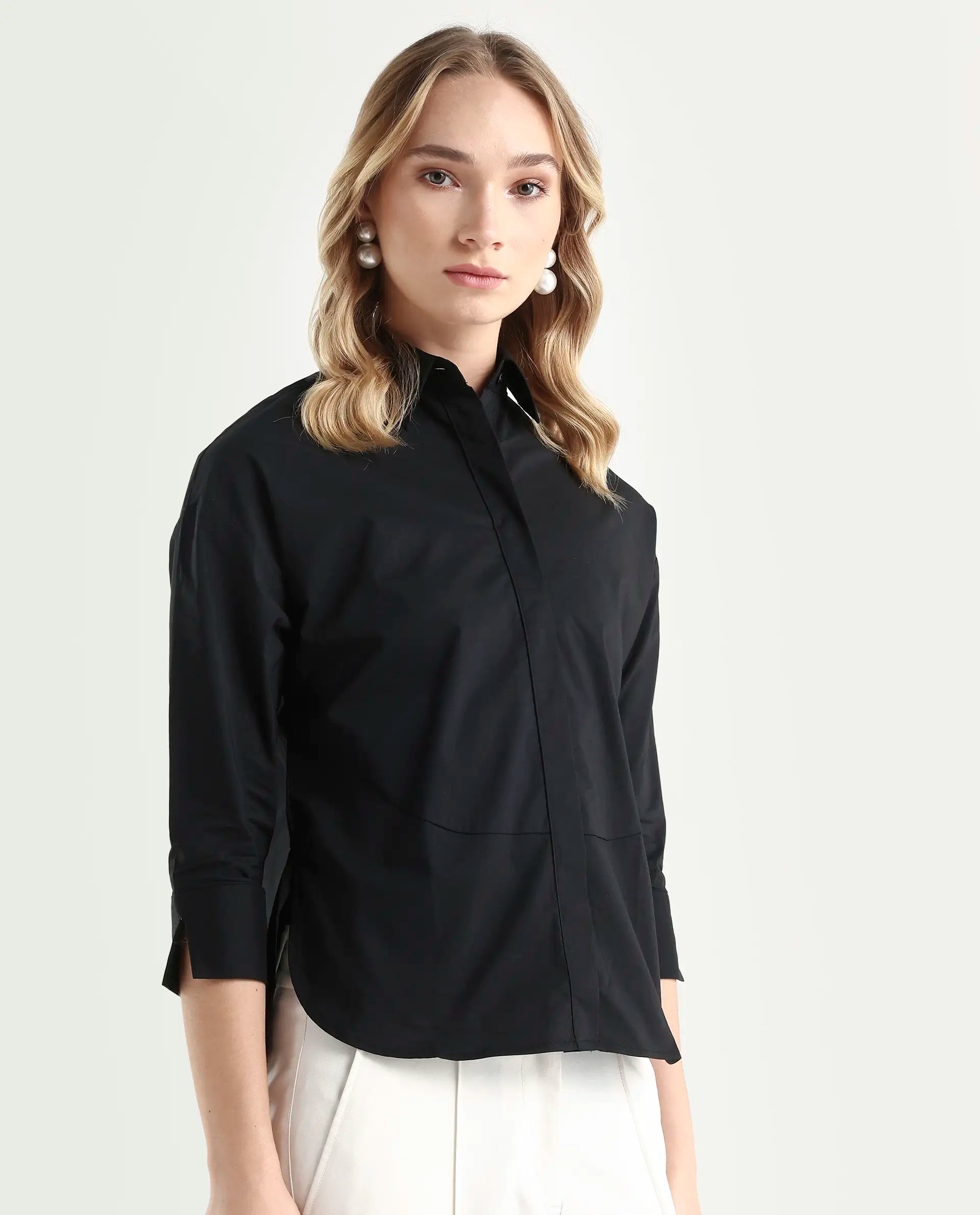 Rareism Women's Eleven Black Top