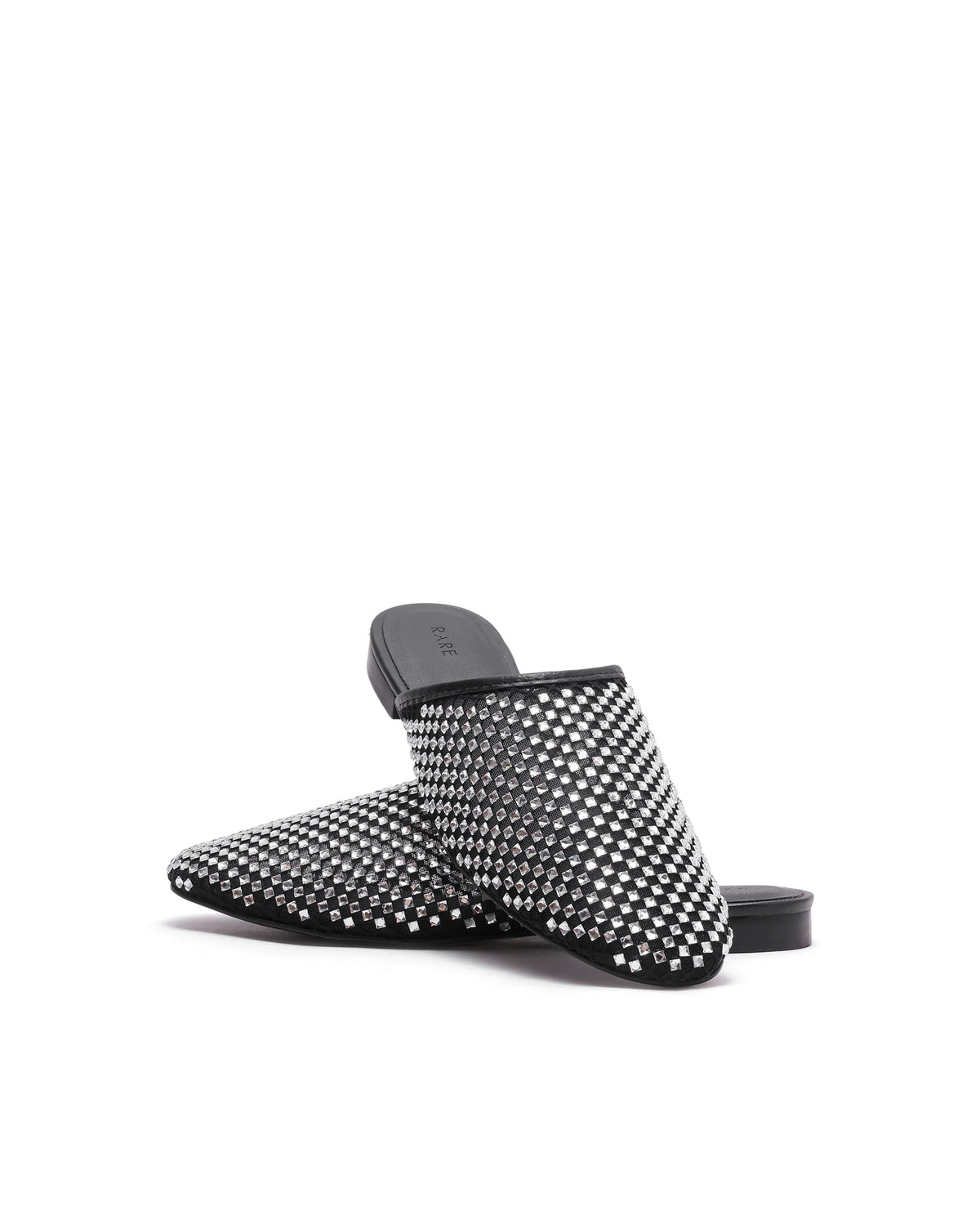 Rarez Women's Aira Silver Micro Fiber & Mesh Low Flats Low Flats