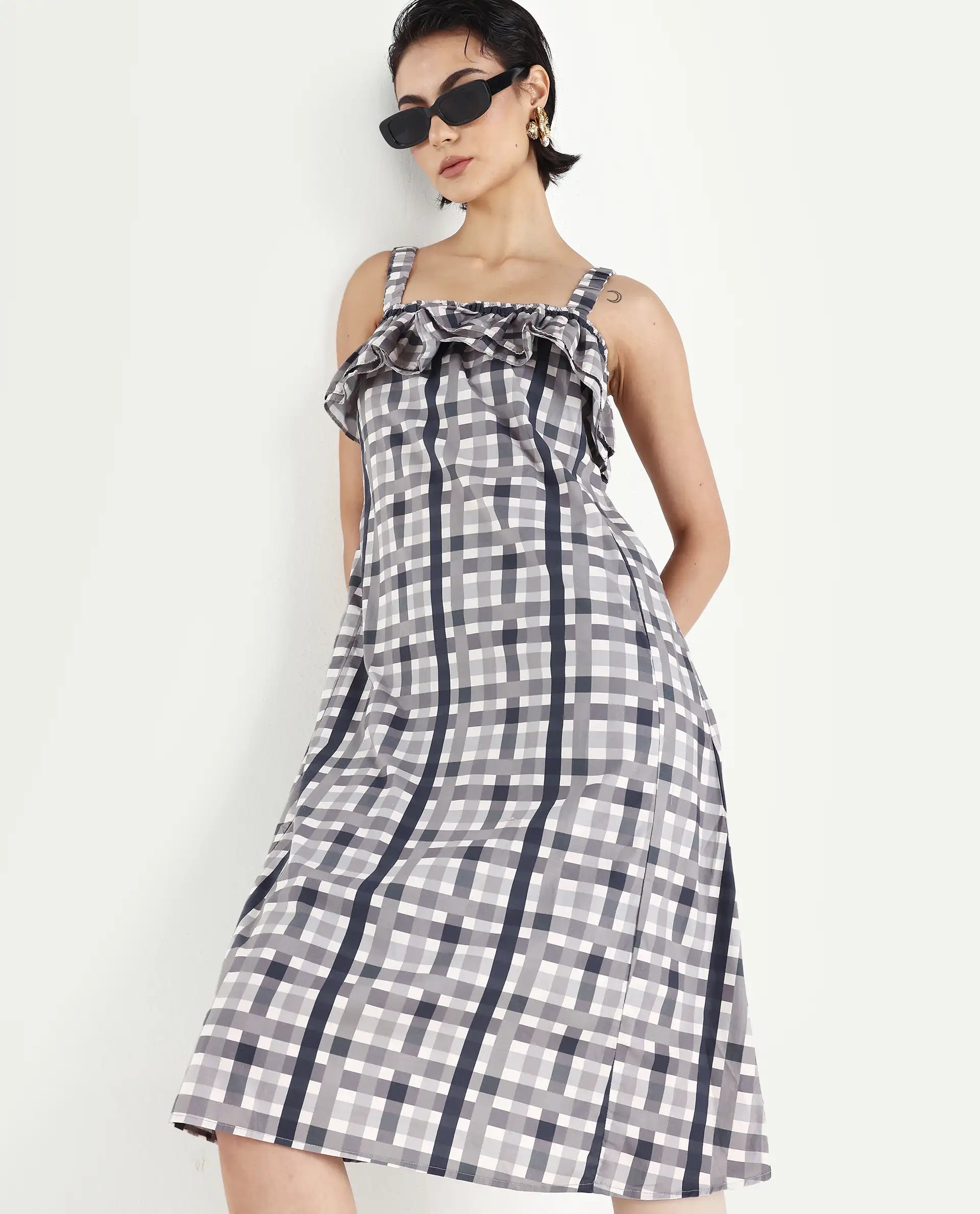 Rareism Women's Aurya Grey Dress