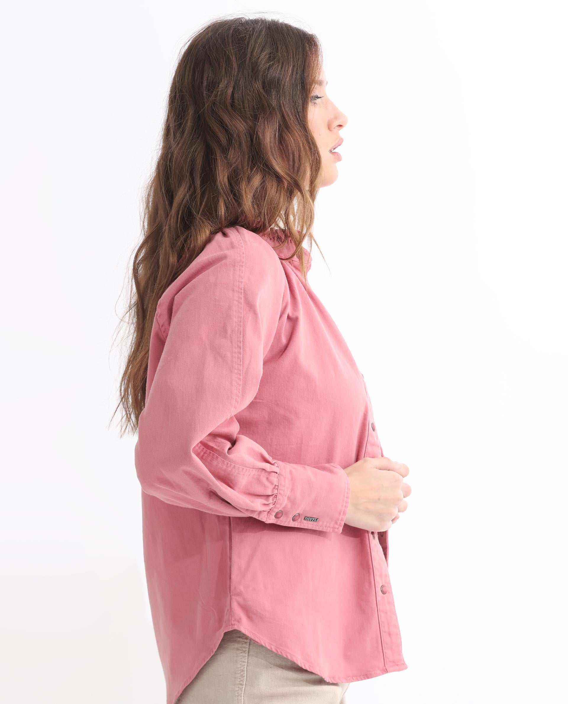 Rareism Women's Bellona Pink Cotton Sweetheart Neck Plain Regular Fit Jacket