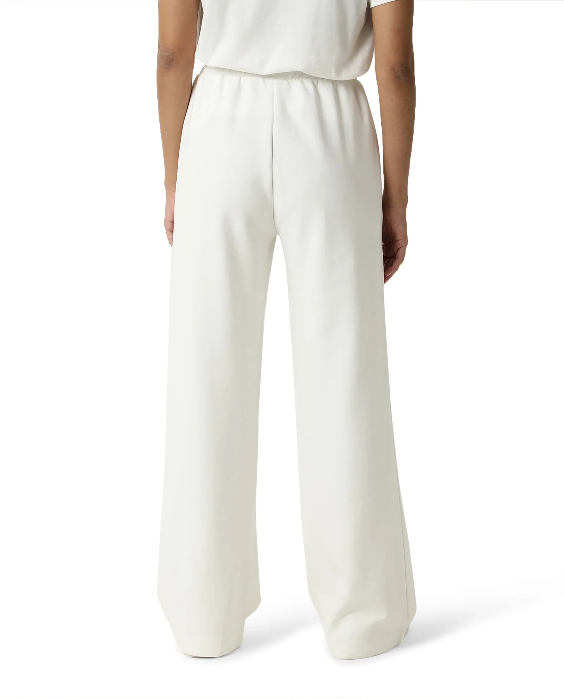 Rareism Women's Heavy Weight Interlock 340 Gsm Cotton Blend Plain Ankle Length Relaxed Fit Track Pant Flared