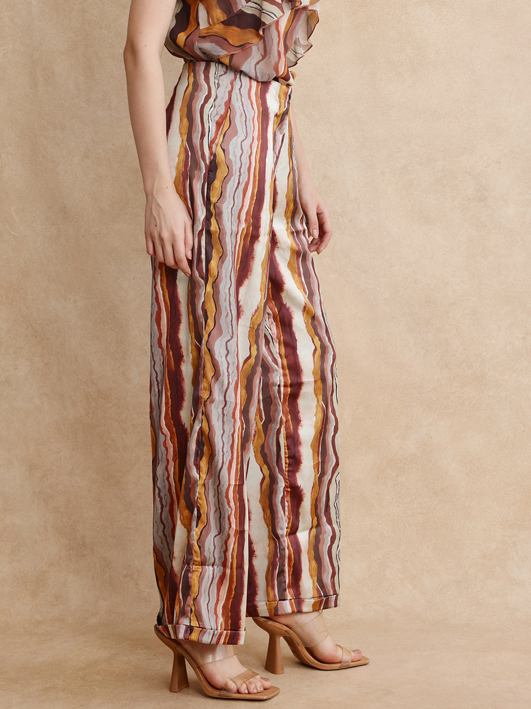 Rareism Women Ciu Primary Multi Trouser