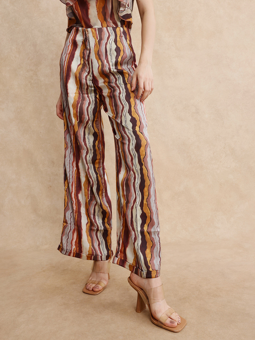 Rareism Women Ciu Primary Multi Trouser