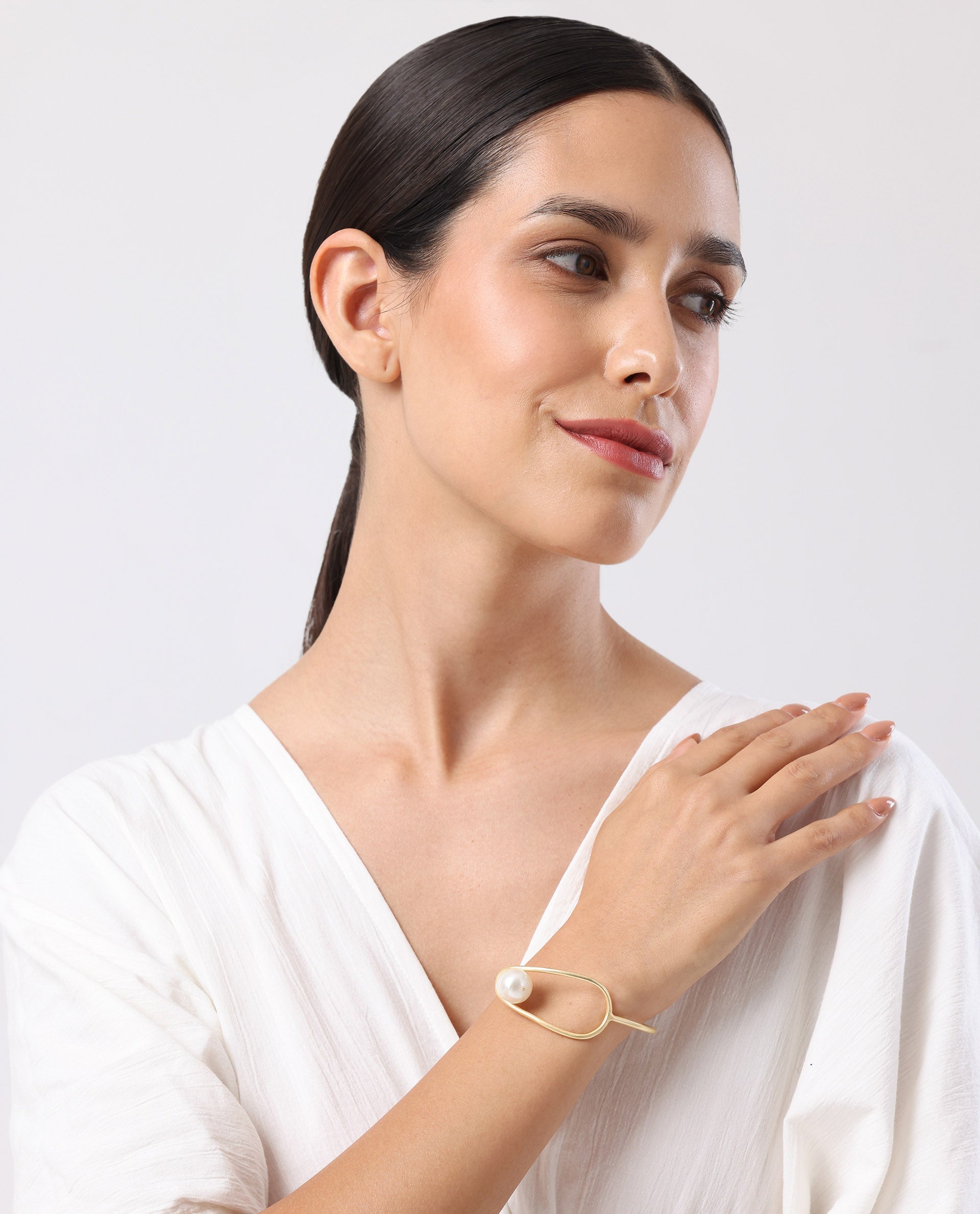 Rareism Women Content Gold Bracelet