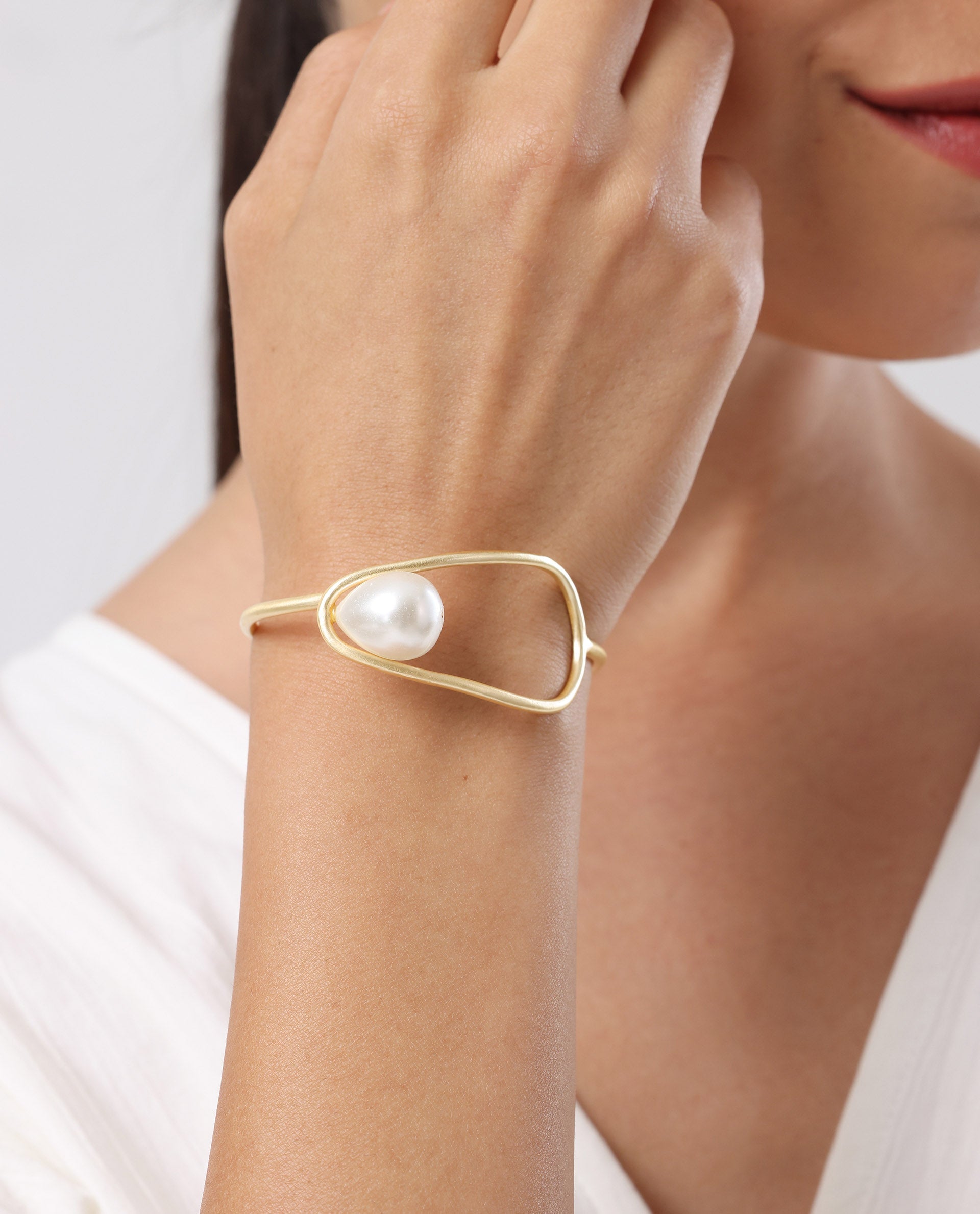 Rareism Women Content Gold Bracelet