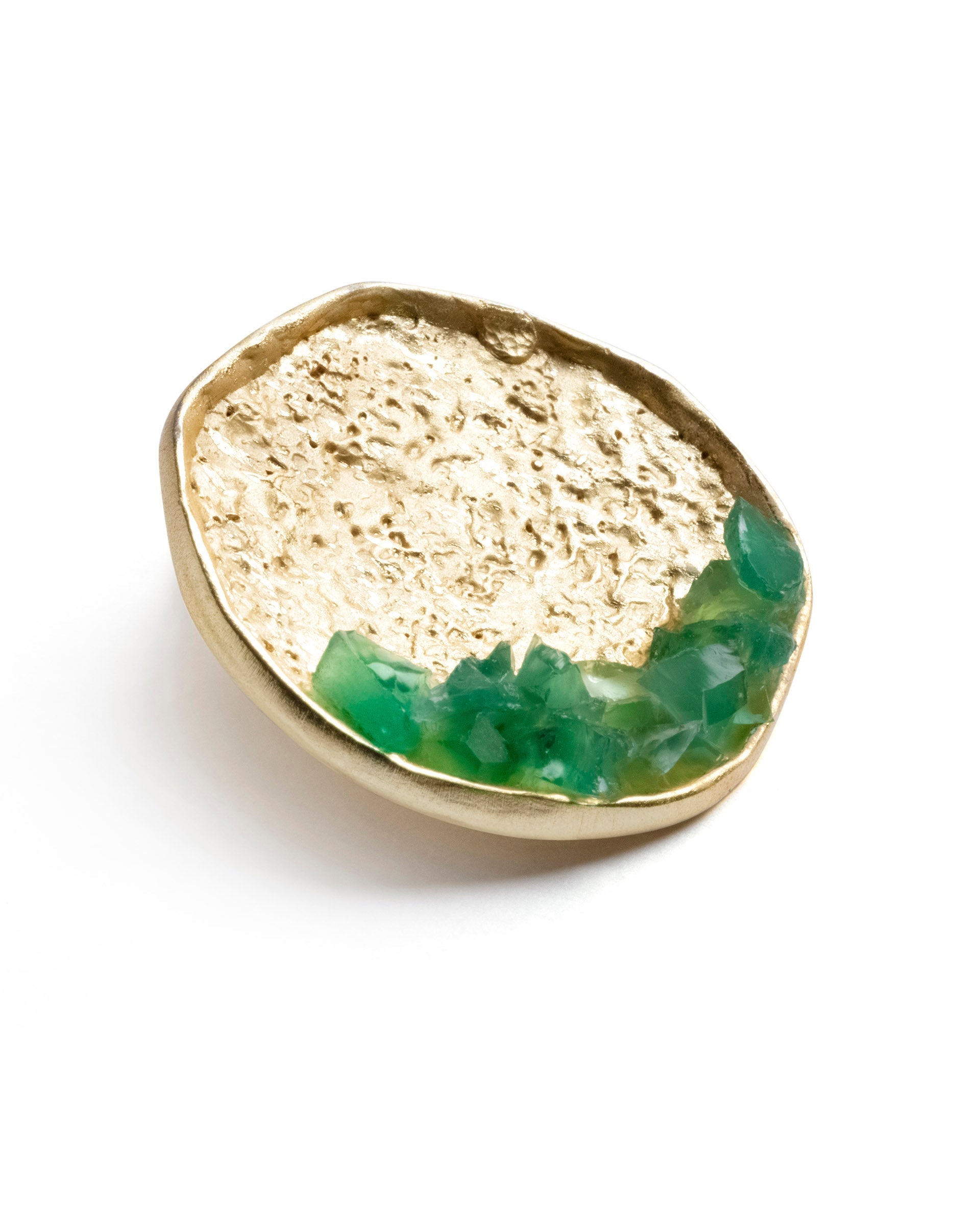 Rareism Women Candy Green Gold Earring