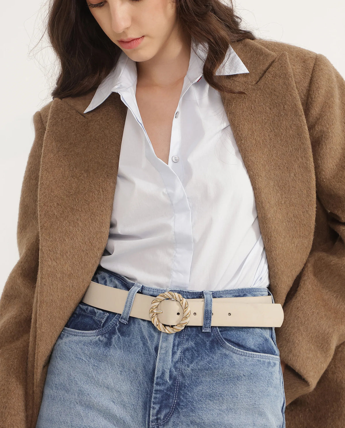 Rareism Women Ember Beige Belt