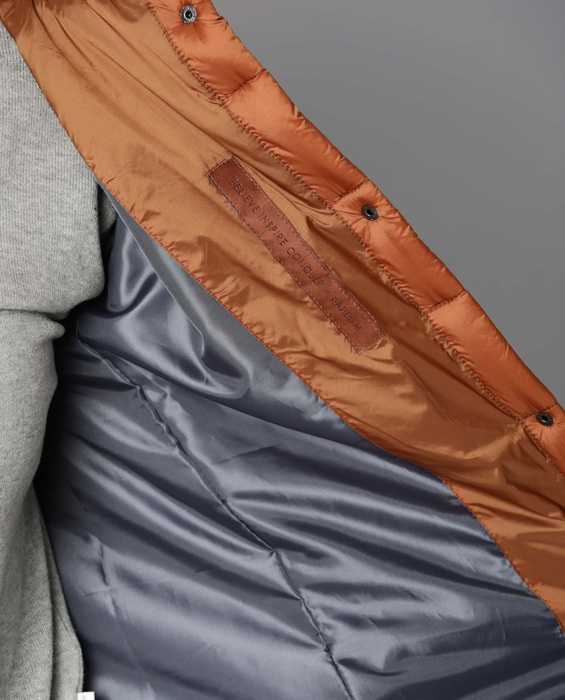 Rareism Women Mung Rust Jacket Full Sleeves Solid