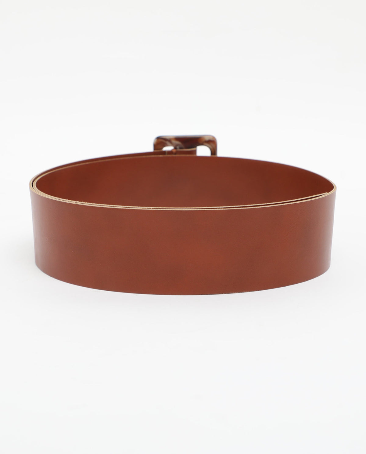 Rareism Women France Tan Solid Leather Belt