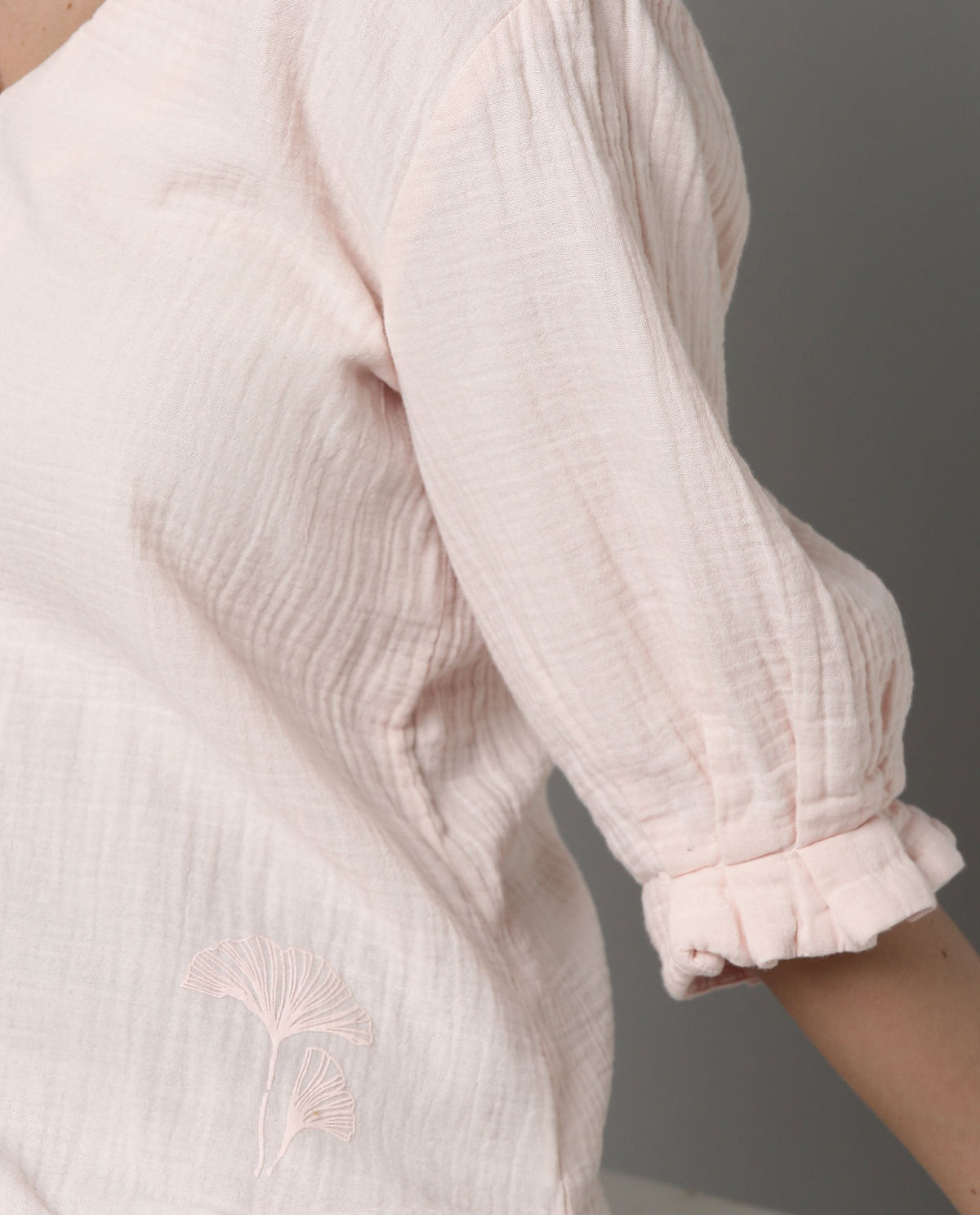 Rareism Women Glacier Pink Top Full Sleeves Solid
