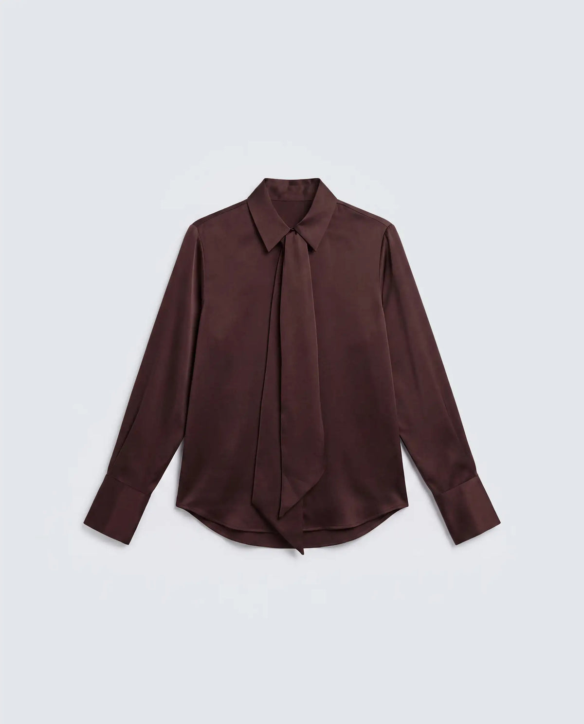 Rareism Women's Aviol S-26 Brown Full Sleeve Spread Collar Regular Top