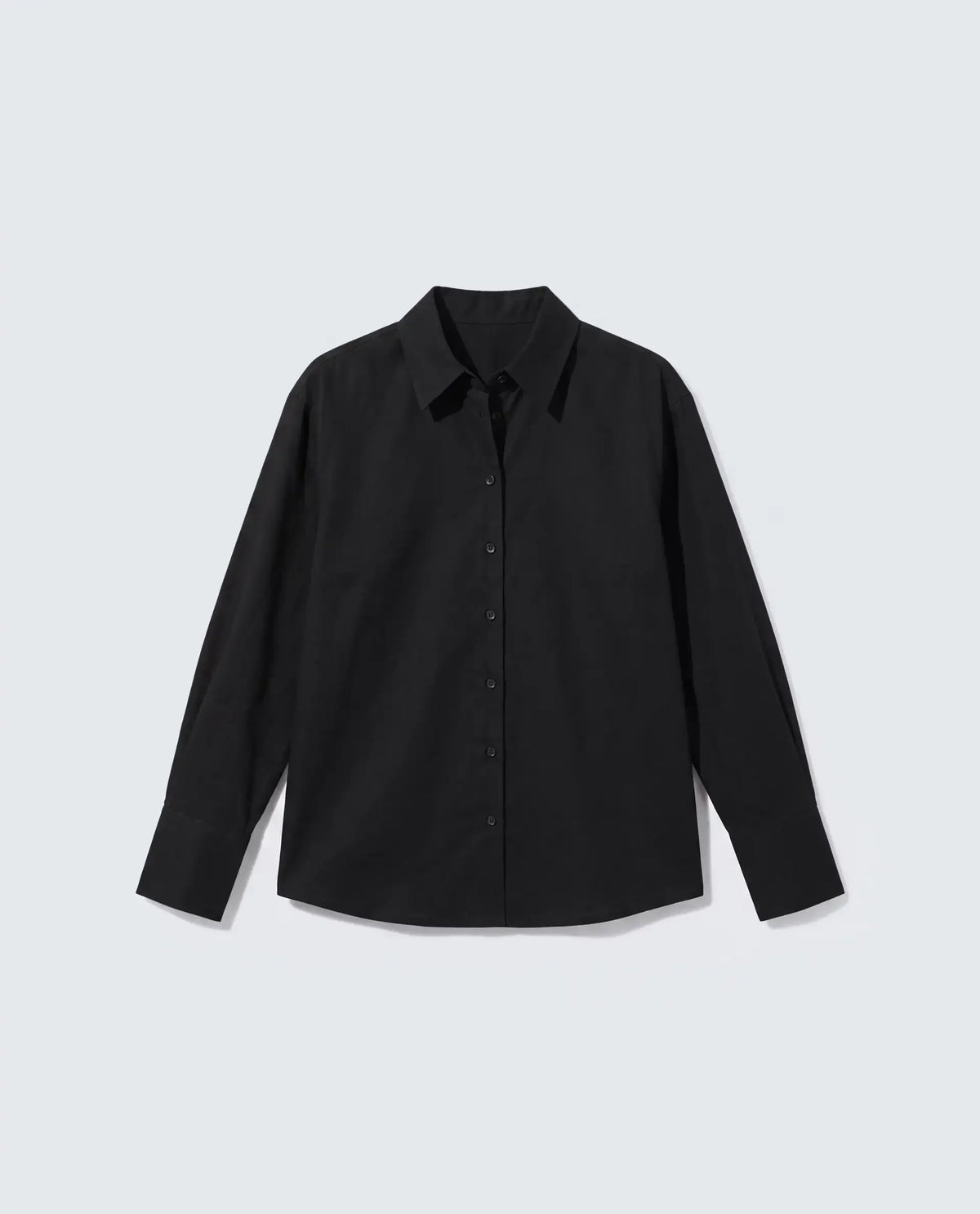 Rareism Women's Mewok Black Cotton Full Sleeve Spread Collar Regular Plain Shirt