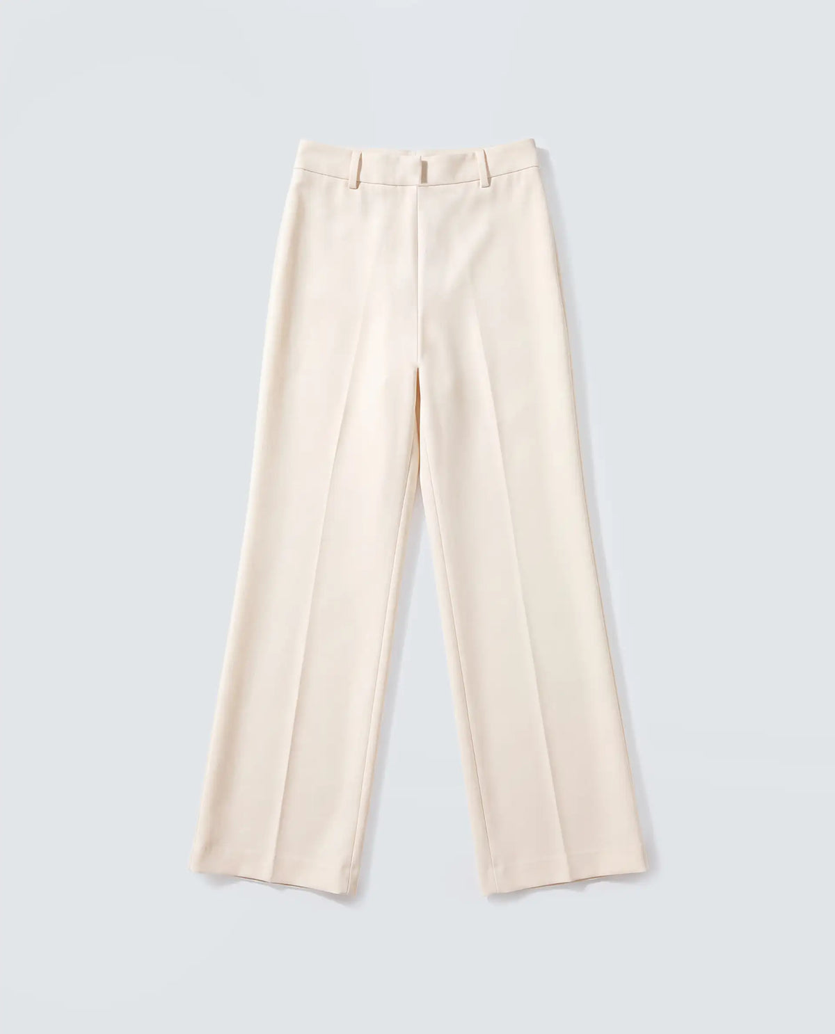 Rareism Women's Widy Off White Viscose Wide Plain Trouser
