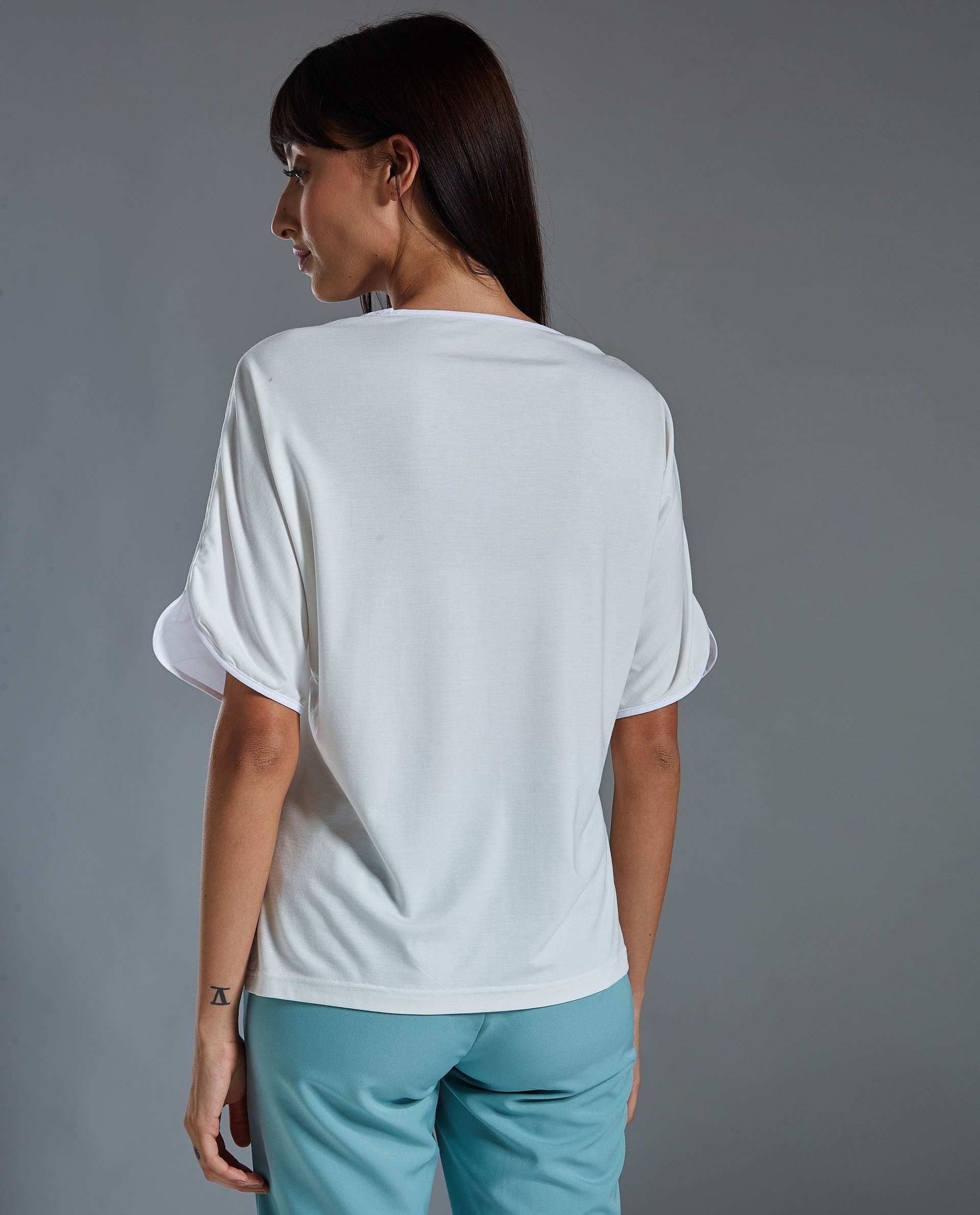 Rareism Women Hersheys White Top Short Sleeves