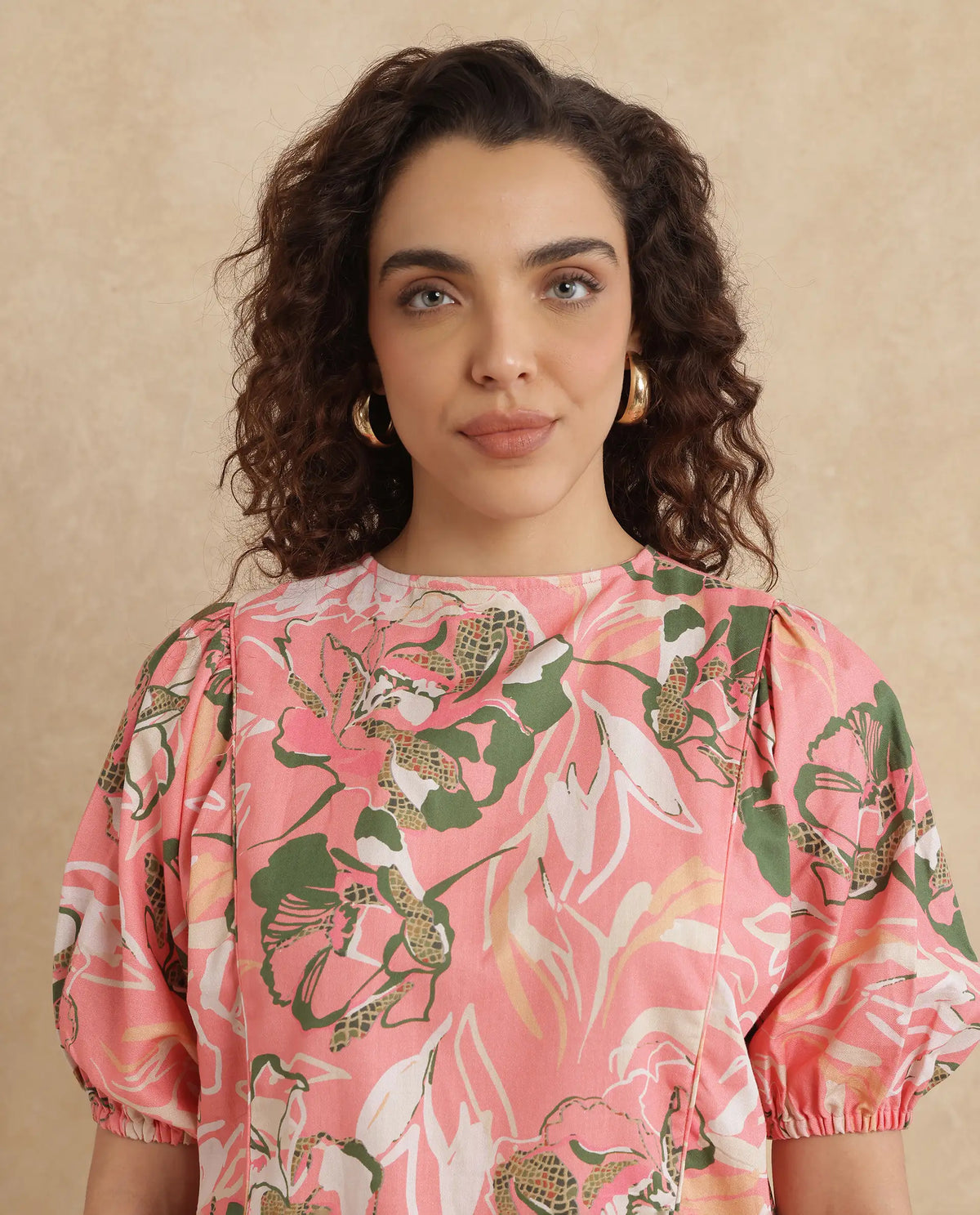 Rareism Women Hirtemis Pink Print Top