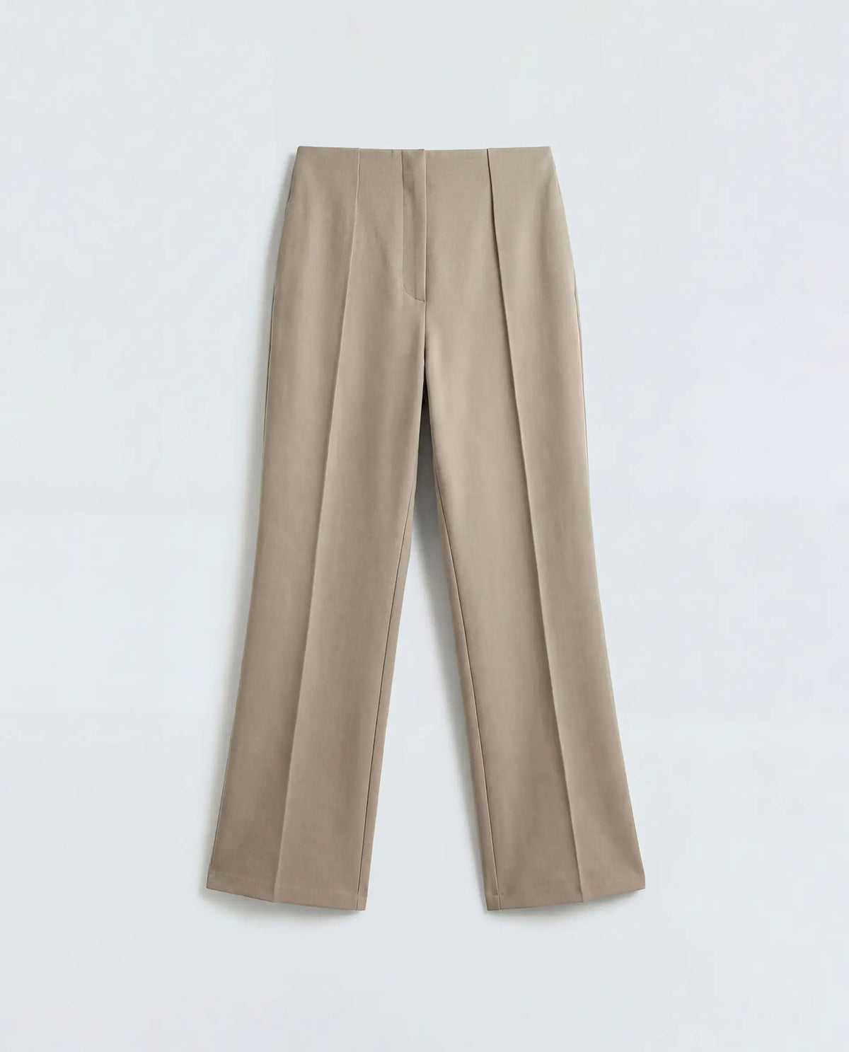 Rareism Women's Jancura-S26 Beige Viscose Blend Relaxed Fit Plain Trouser