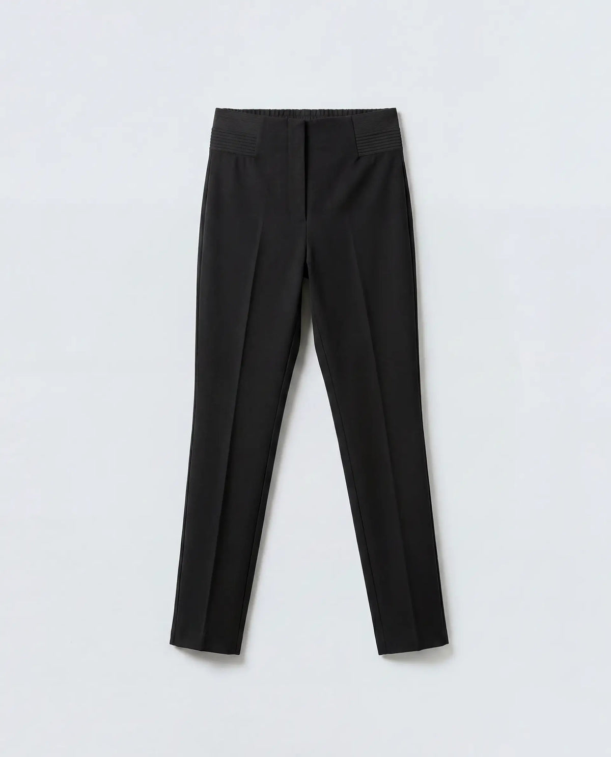 Rareism Women's Jancuro-S26 Black Viscose Blend Slim Fit Plain Trouser