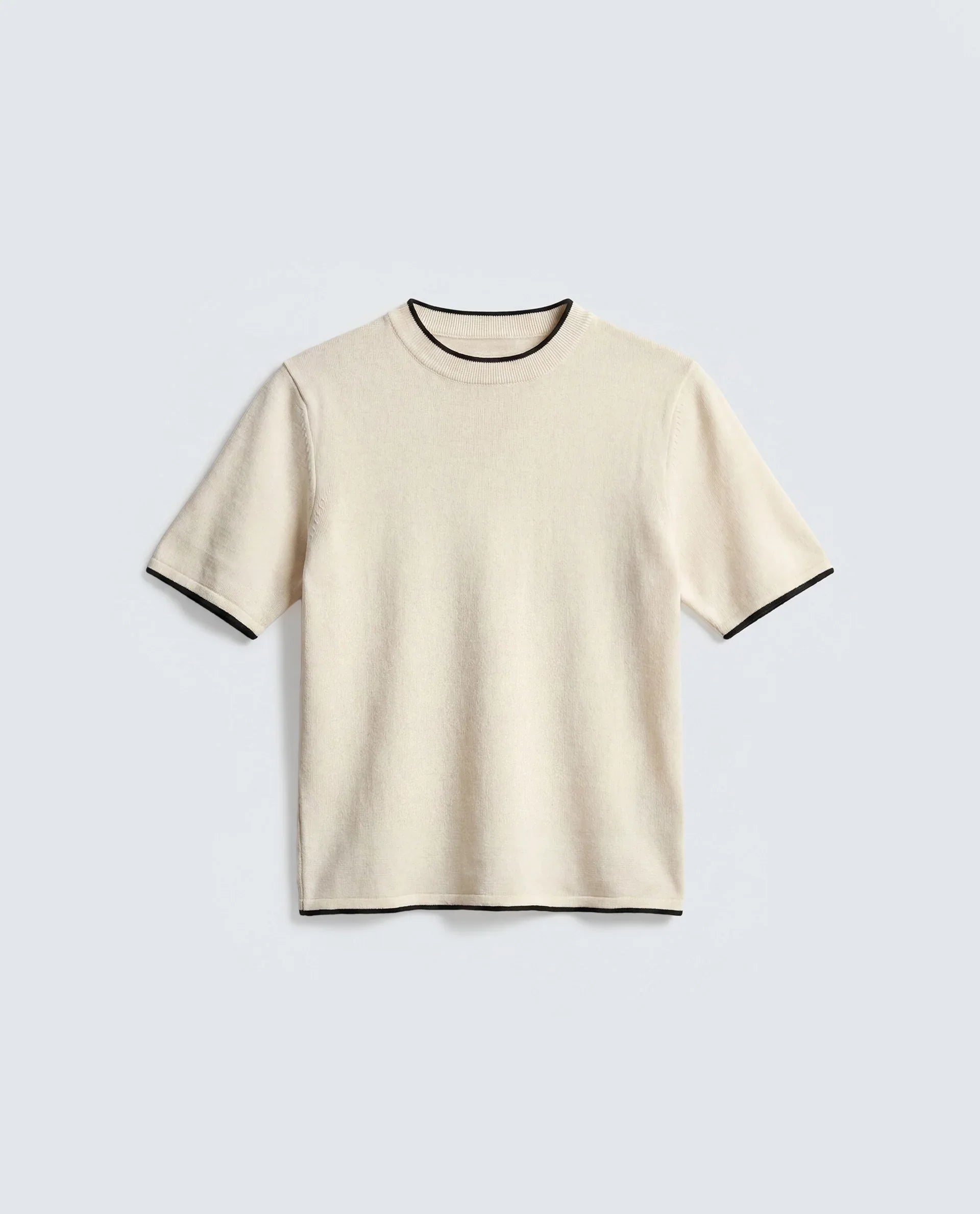 Rareism Women's Sesh Off White Cotton Half Sleeve Crew Neck Regular Fit Plain Top