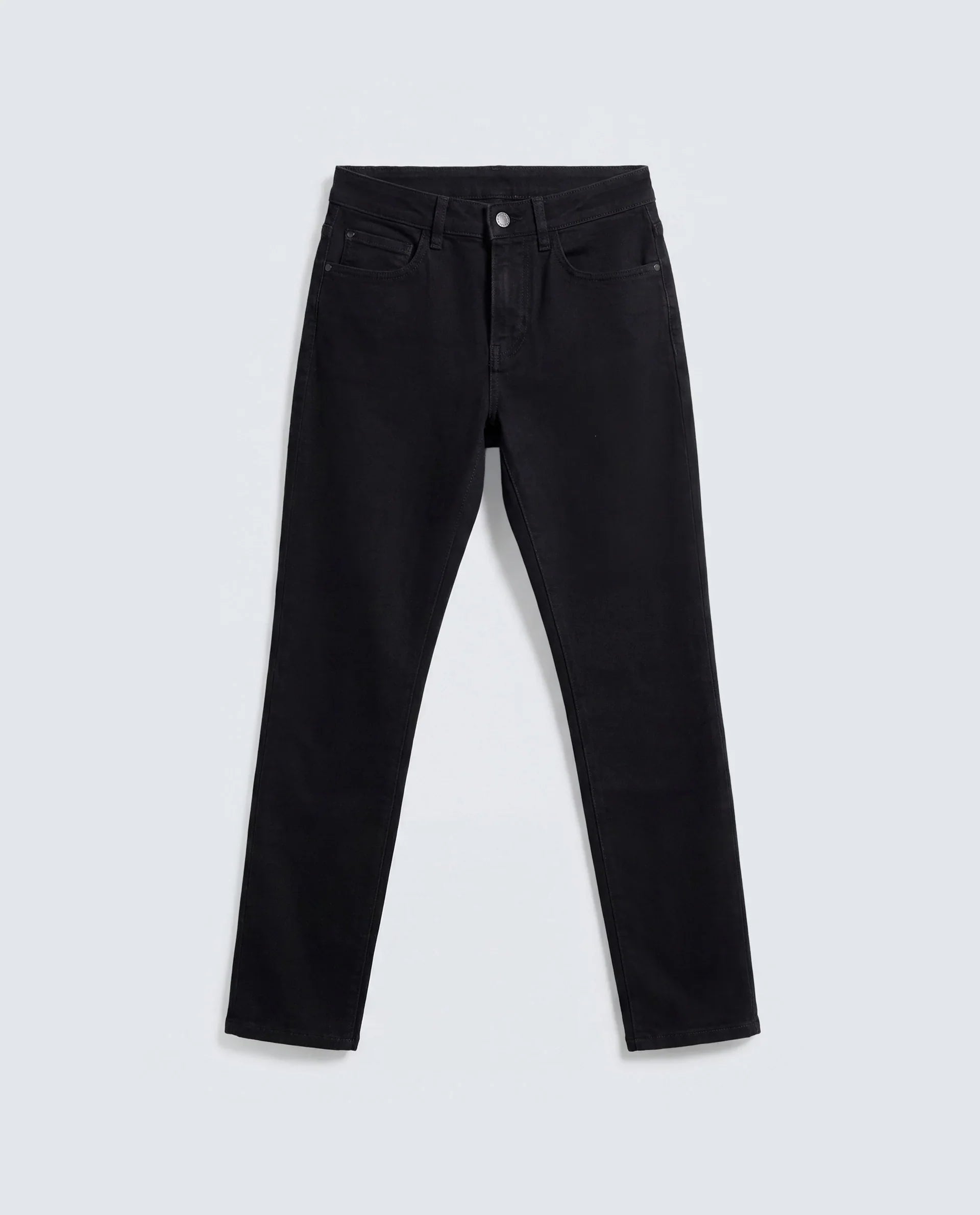 Rareism Women's Skenyob Black Cotton Blend Skinny Fit Plain Jeans