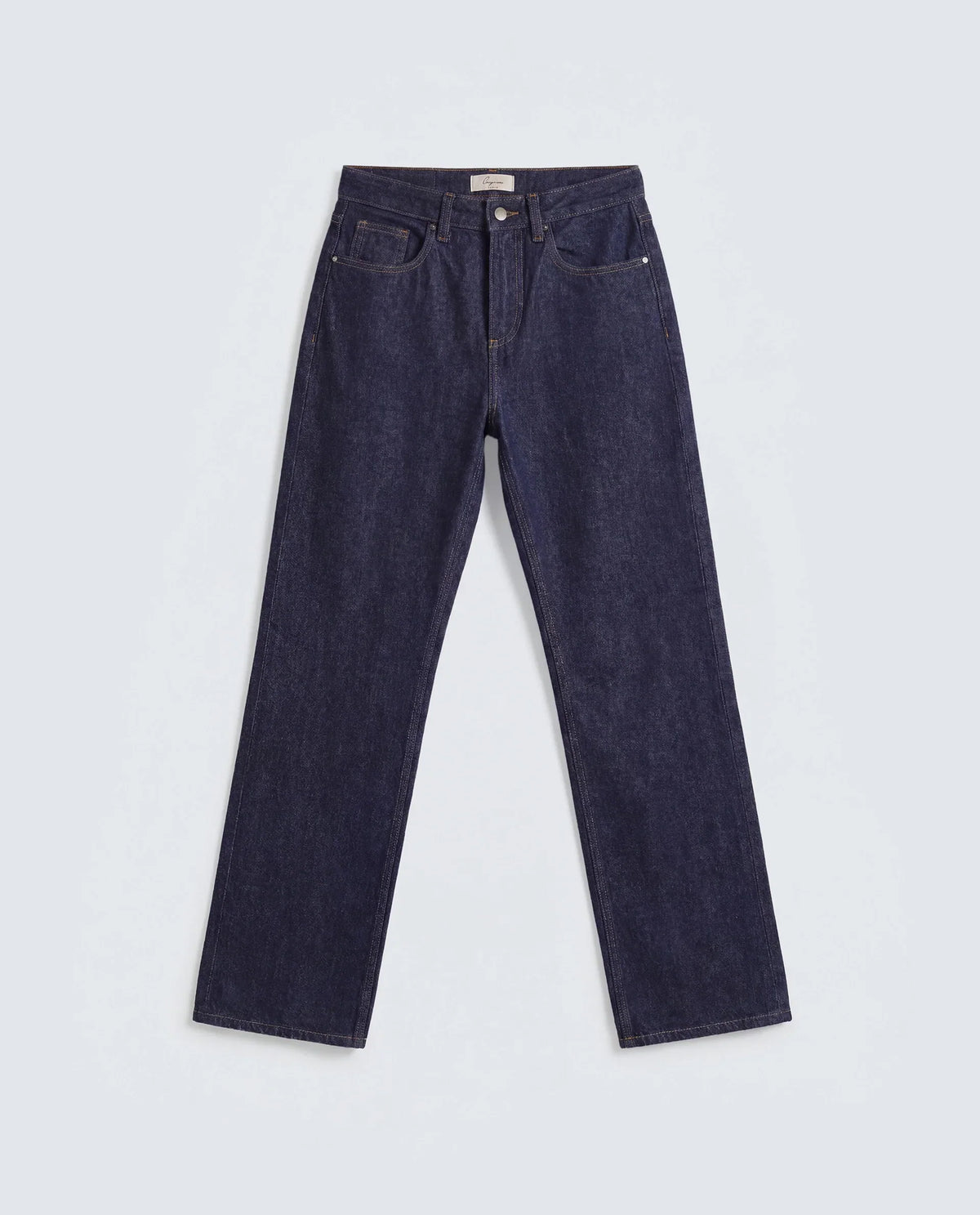 Rareism Women's Starlin Dark Navy Cotton Blend Straight Fit Plain Jeans