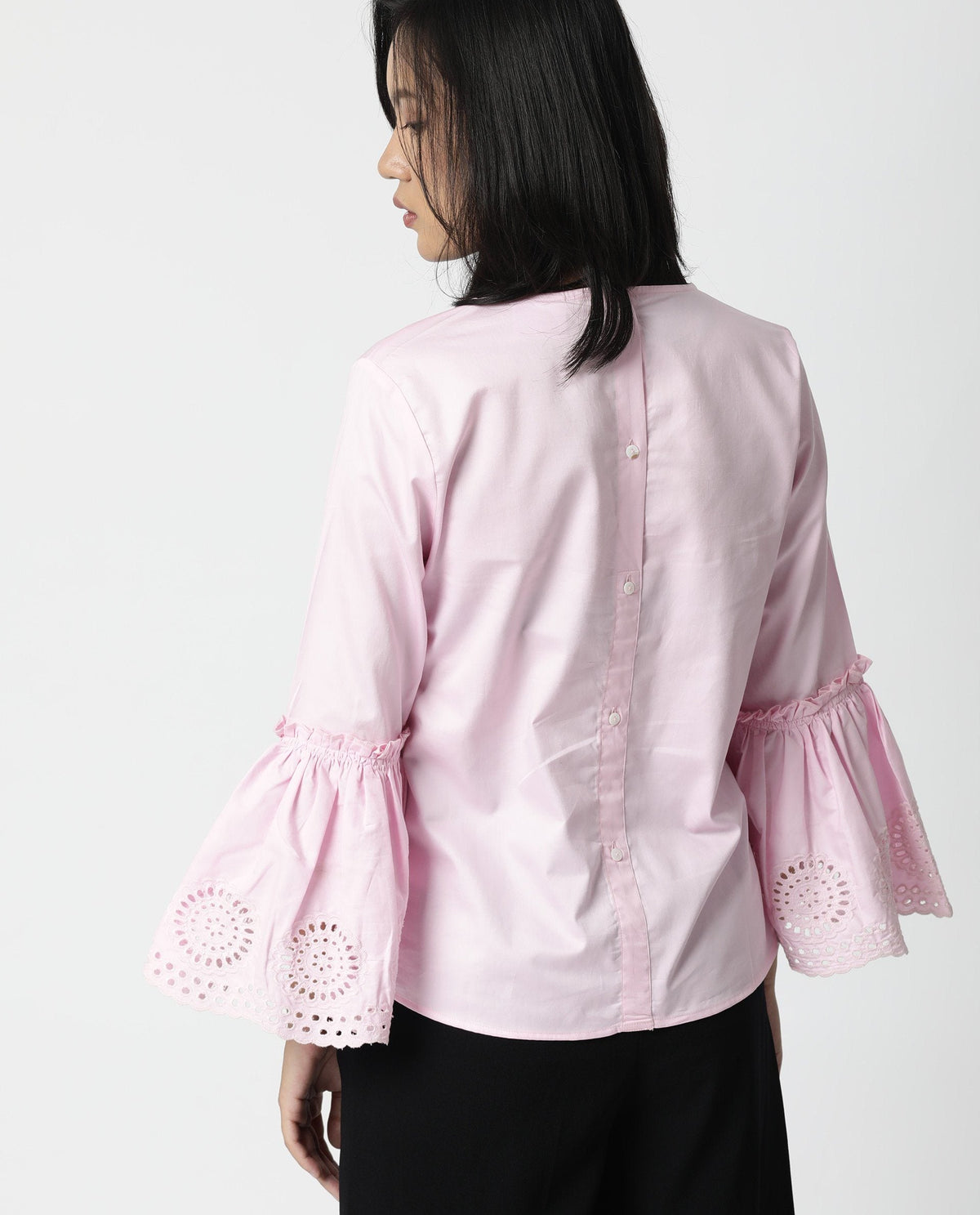 Rareism Women Lord Pink Top Full Sleeves Solid
