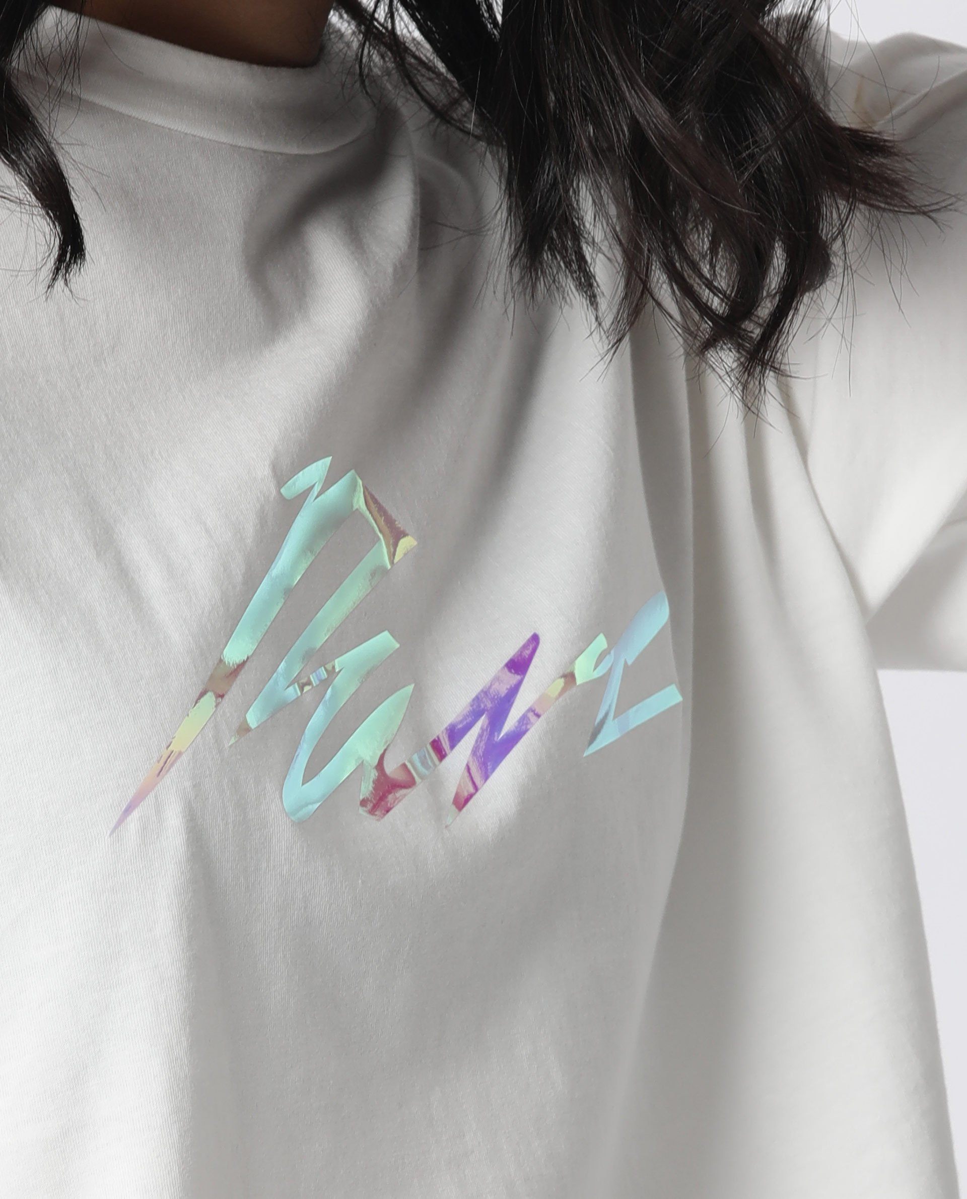 Rareism Women Niki Offwhite T-Shirt Short Sleeves