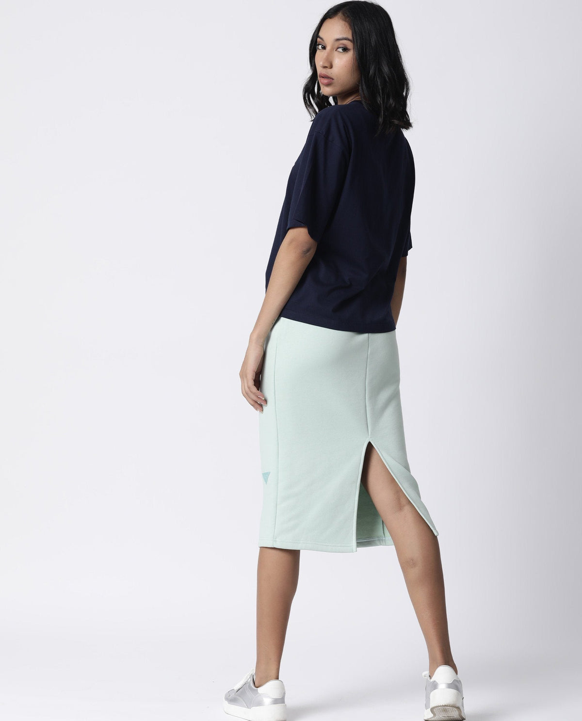 Rareism Women Niki Navy T-Shirt Short Sleeves
