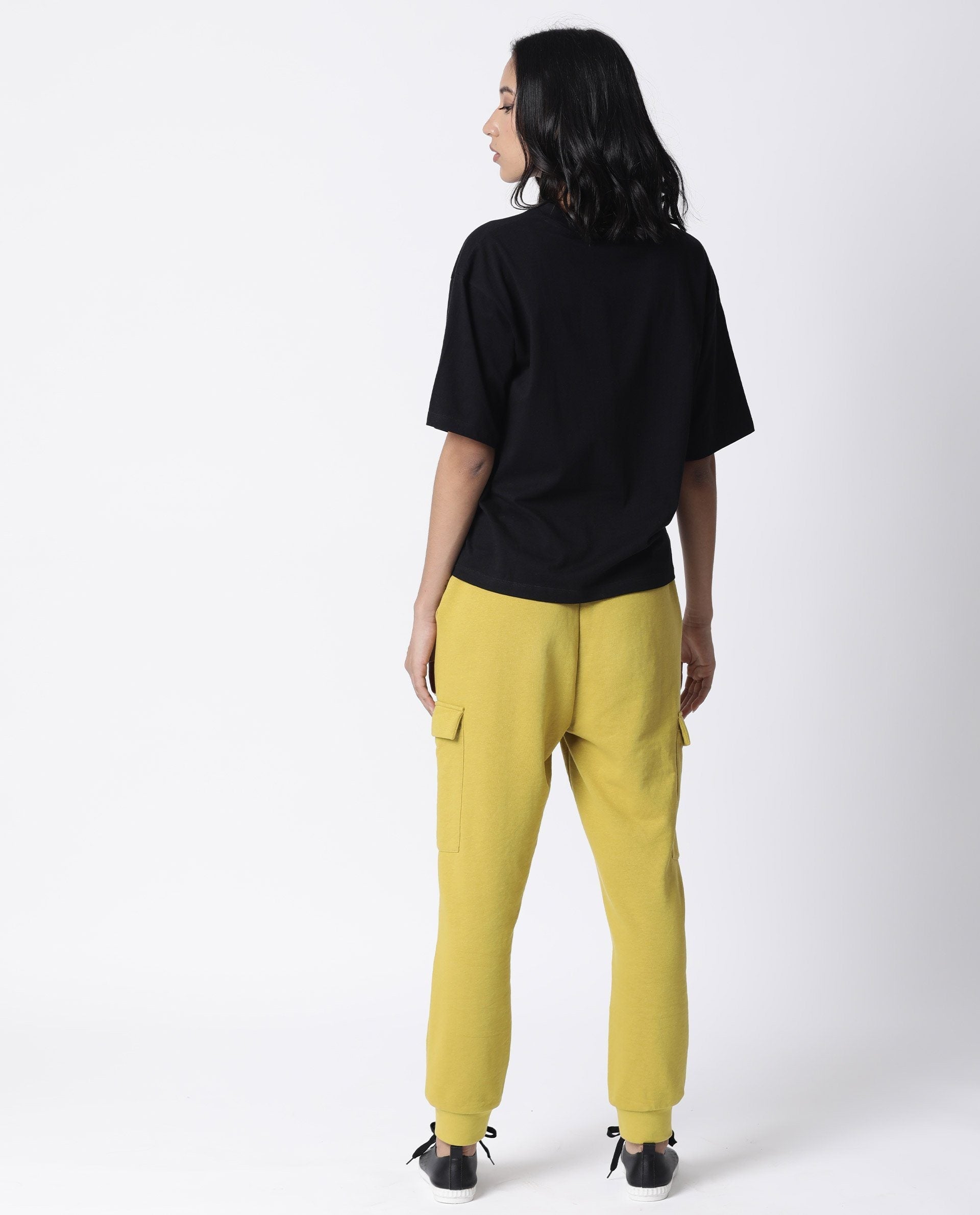 Rareism Women Niki Black T-Shirt Short Sleeves