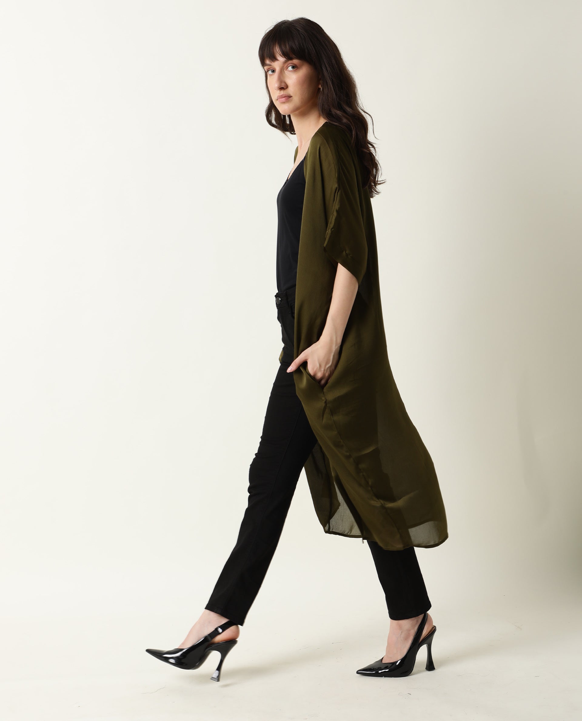 Rareism Women's Saga Green Outer Wear