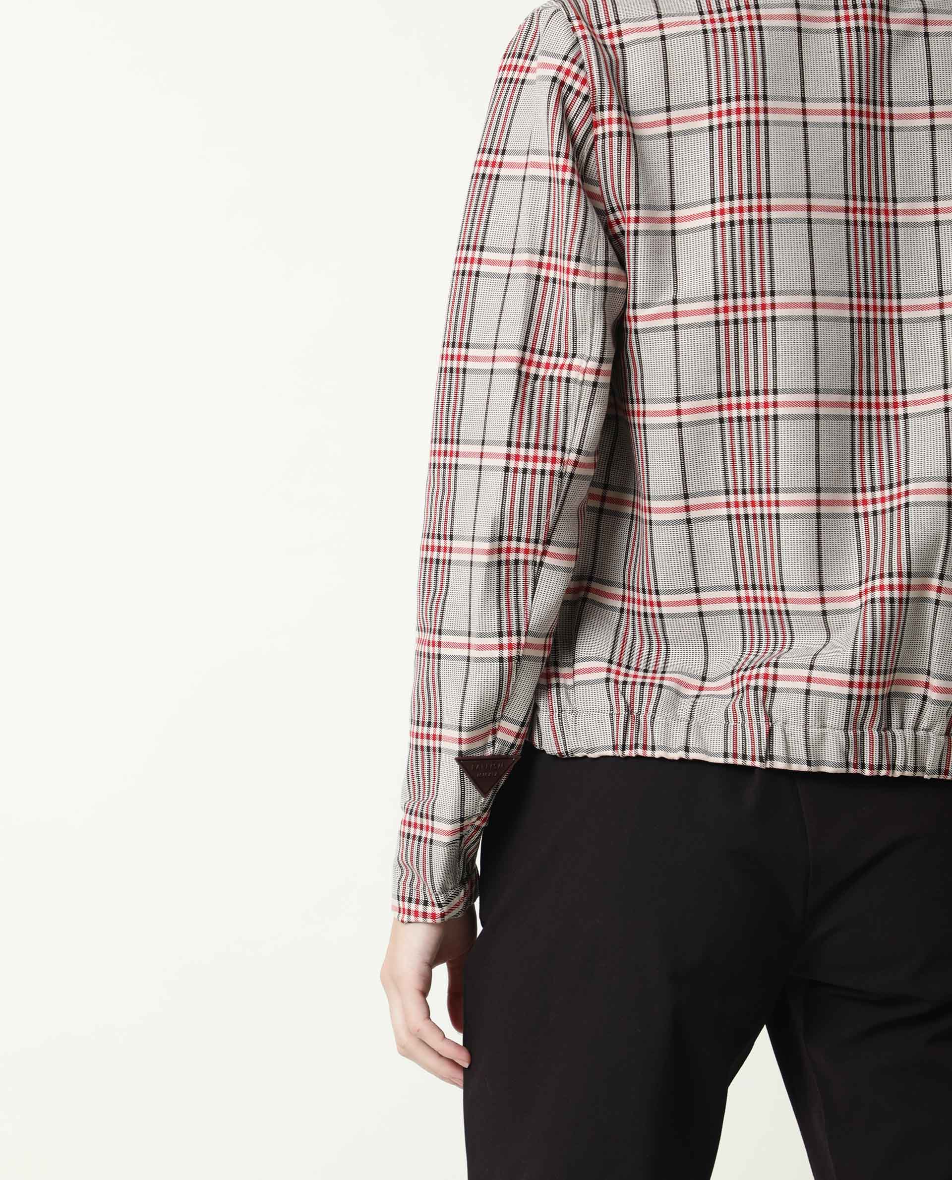 Rareism Women Homer Offwhite Jacket Full Sleeves Checks