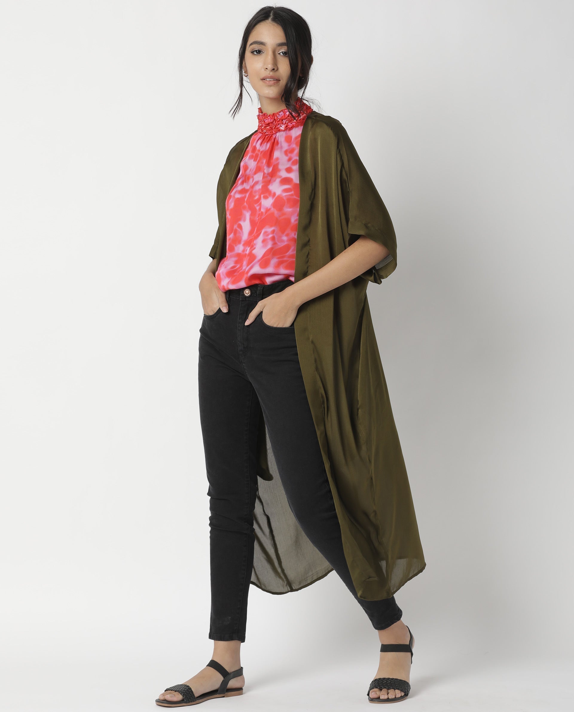 Rareism Women's Saga Green Outer Wear