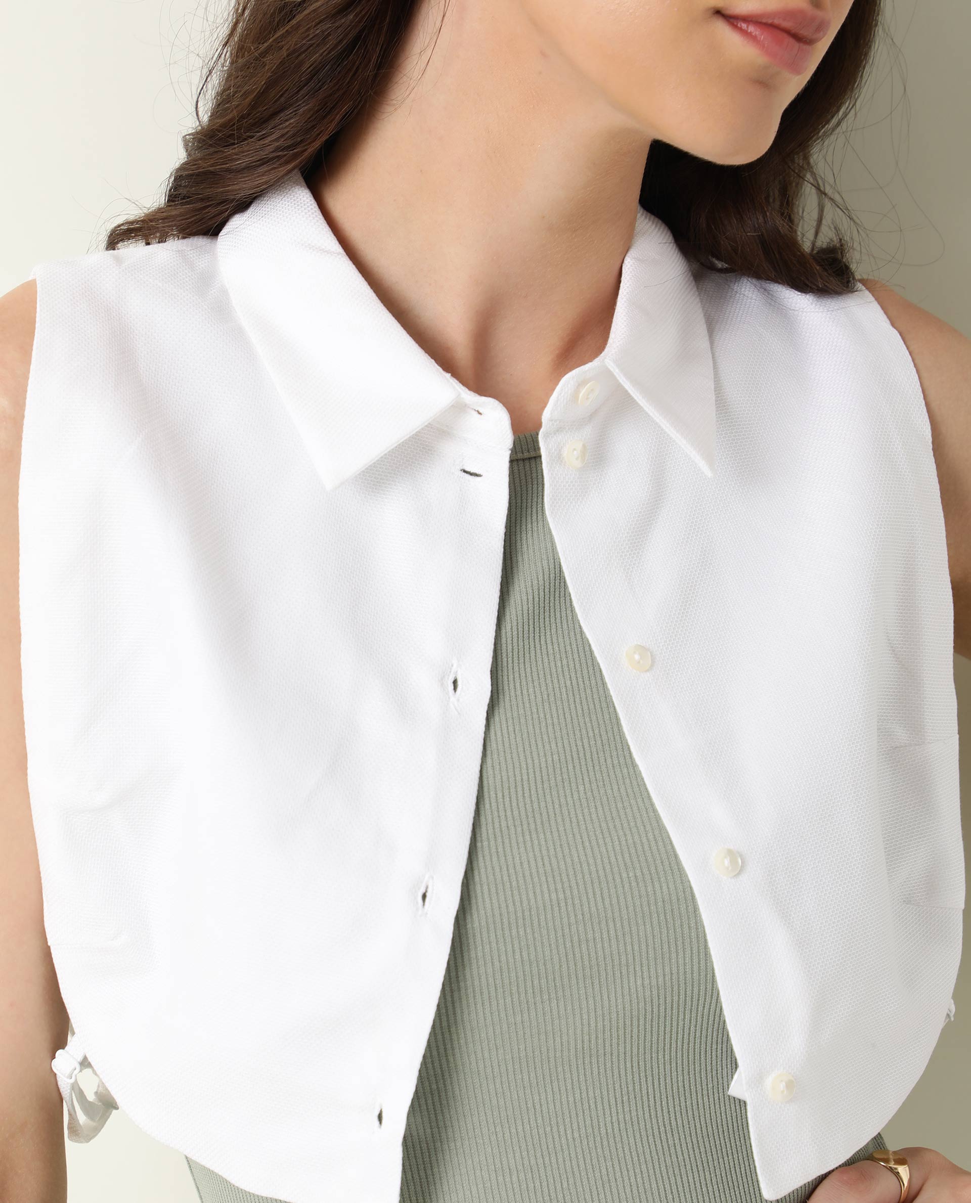 Rareism Women's Floret White Overlayer