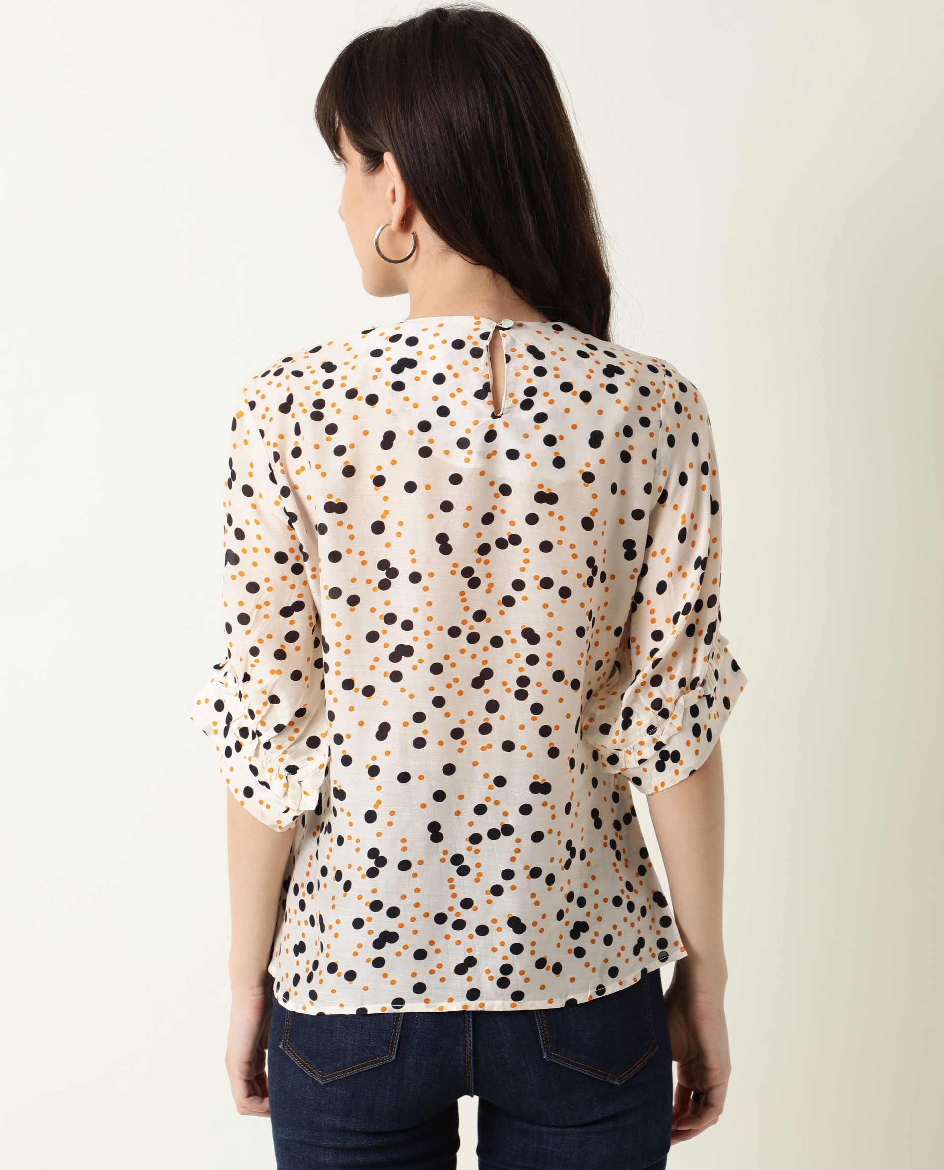 Rareism Women's Roy Orange Top