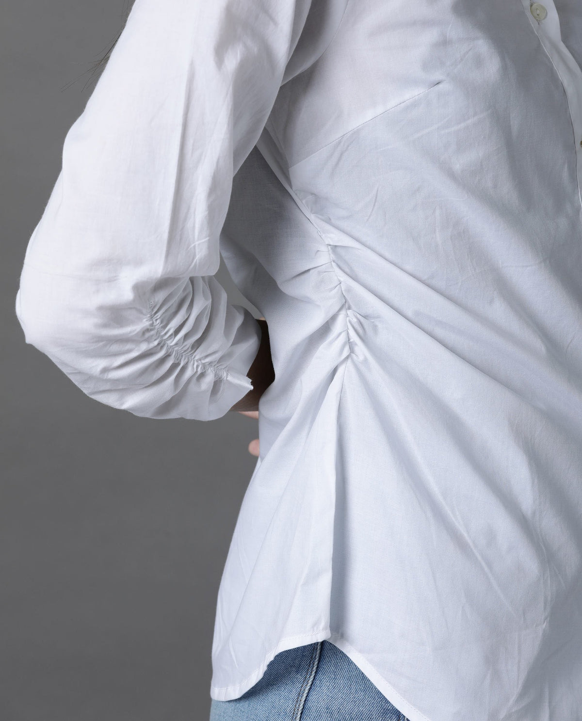 Rareism Womens Anure White Shirt Cotton Fabric Long Sleeves
