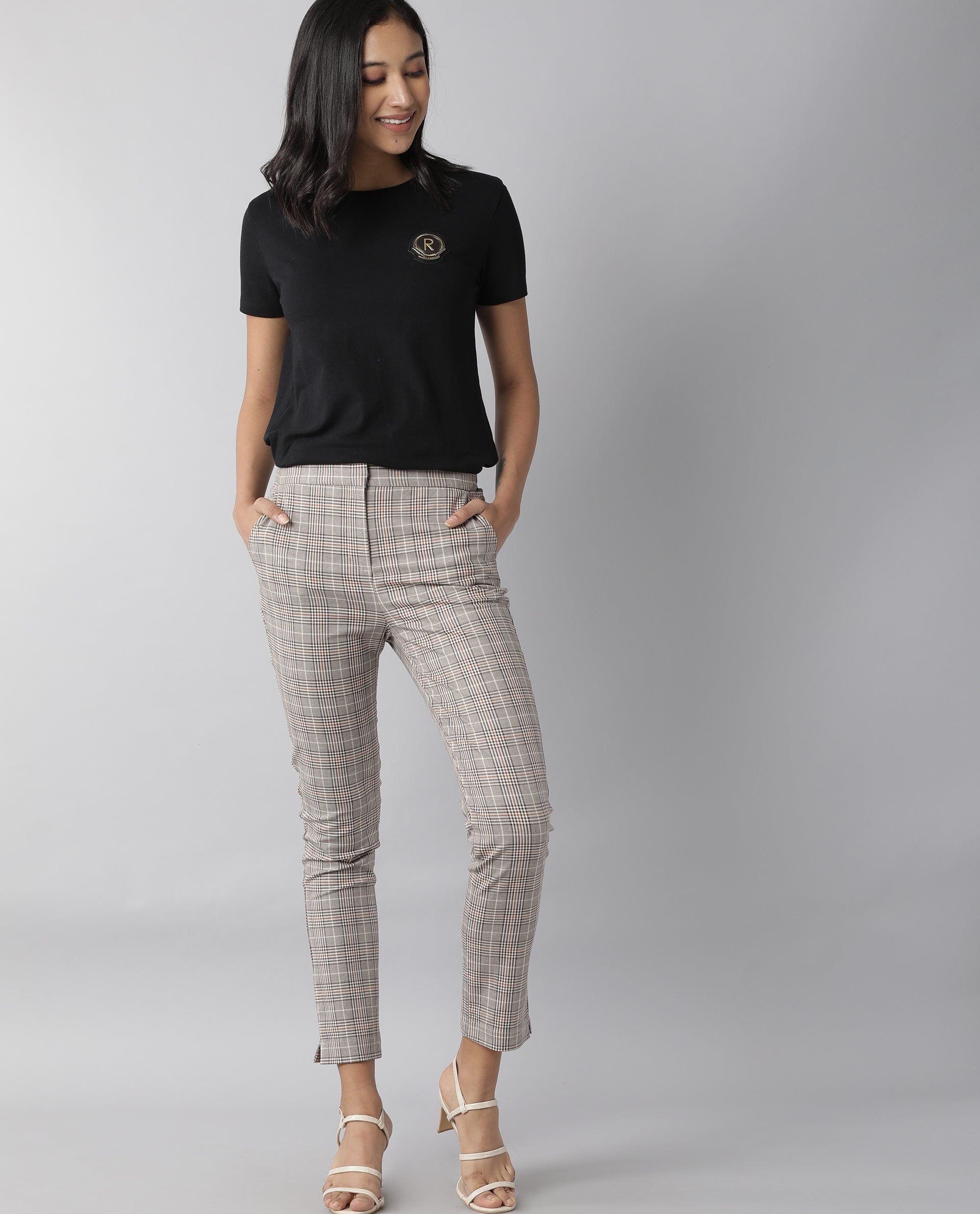 Rareism Women's Livon Beige Trouser