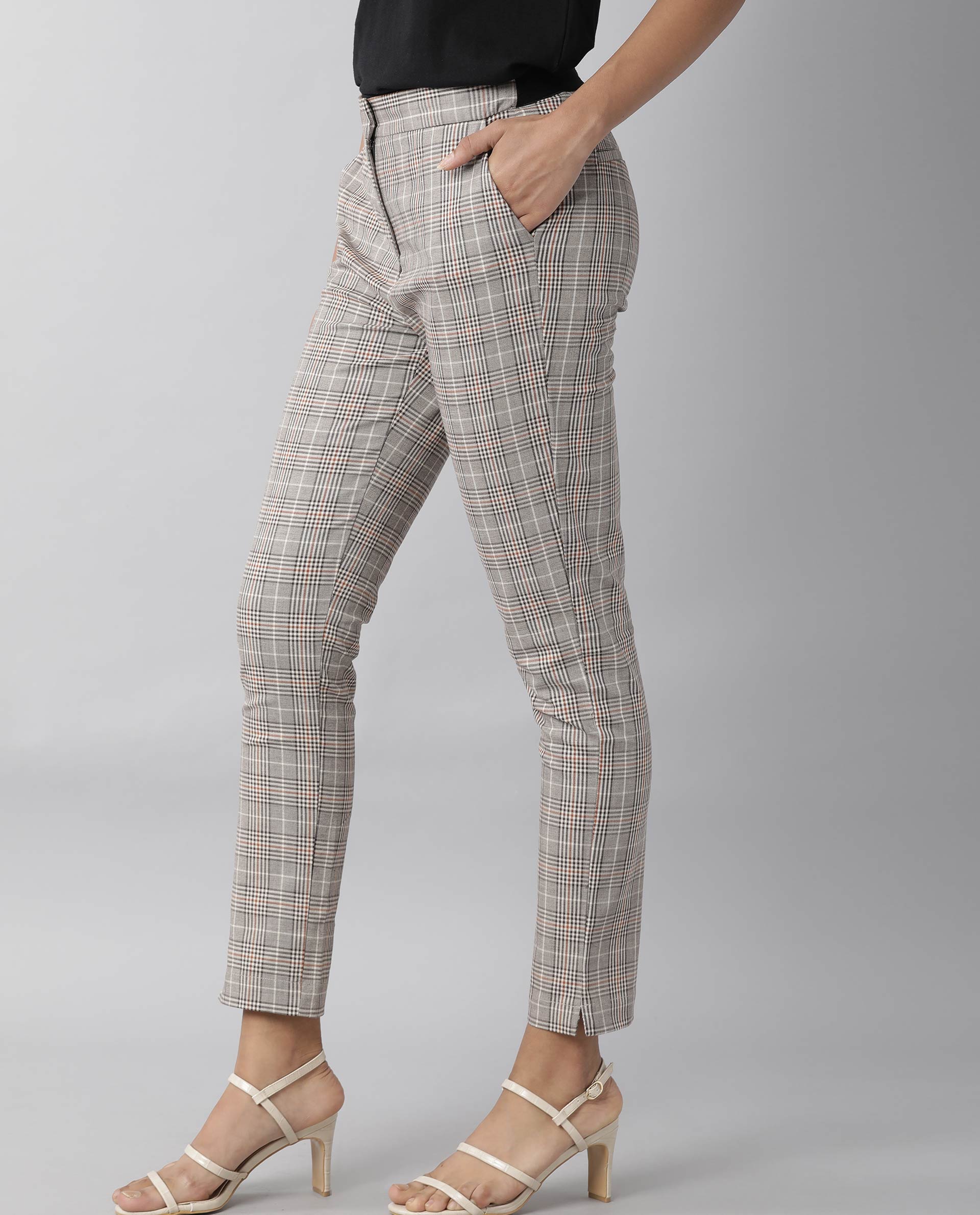 Rareism Women's Livon Beige Trouser