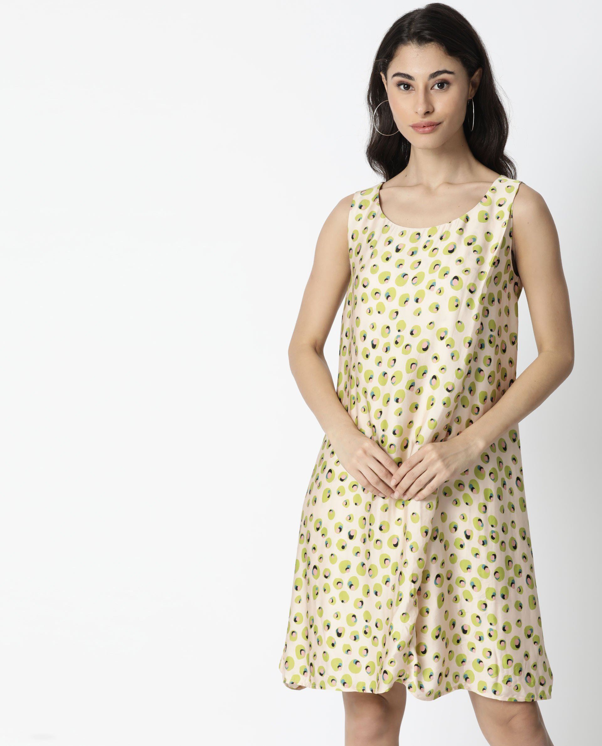 Rareism Women's Vian Beige Dress