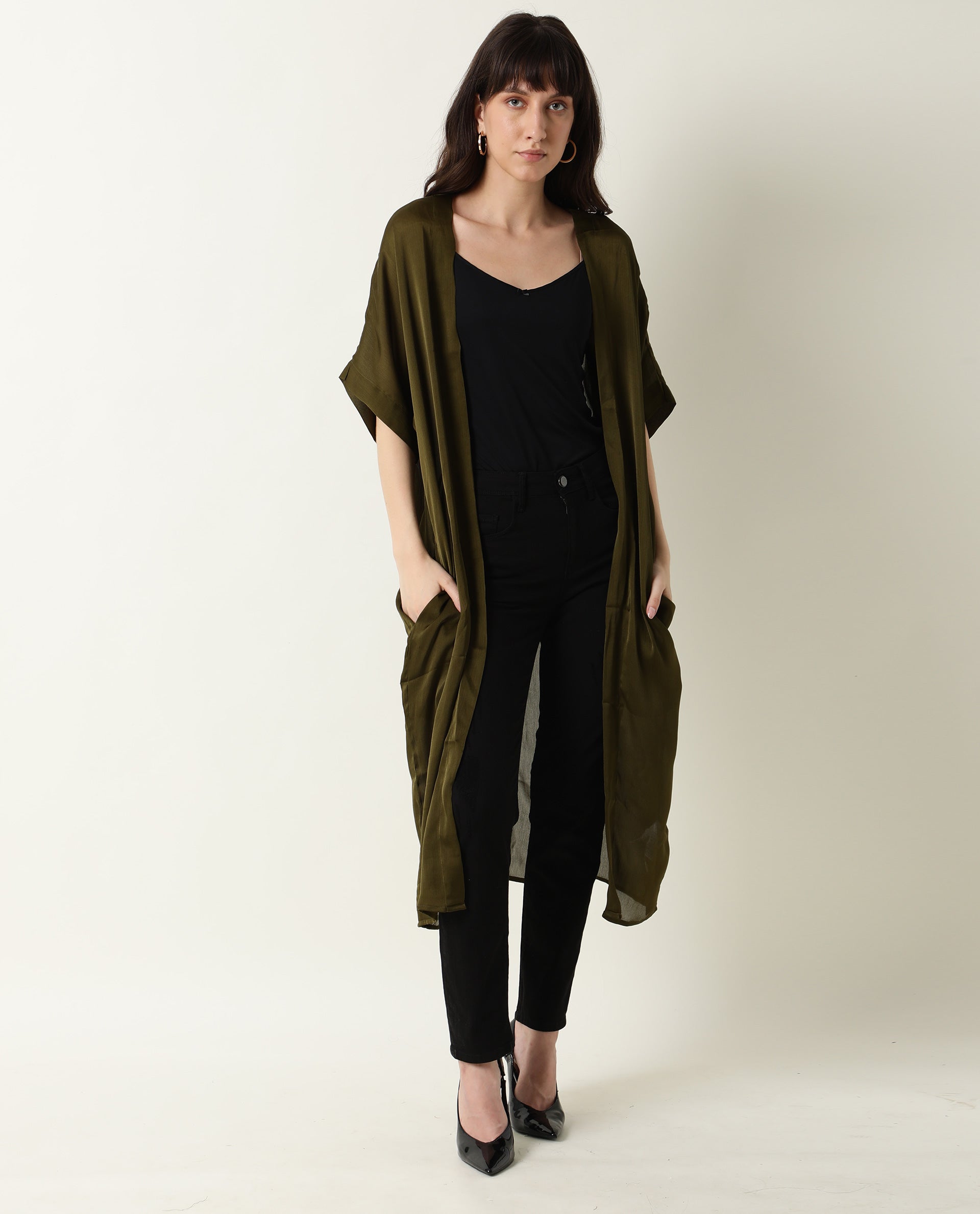 Rareism Women's Saga Green Outer Wear