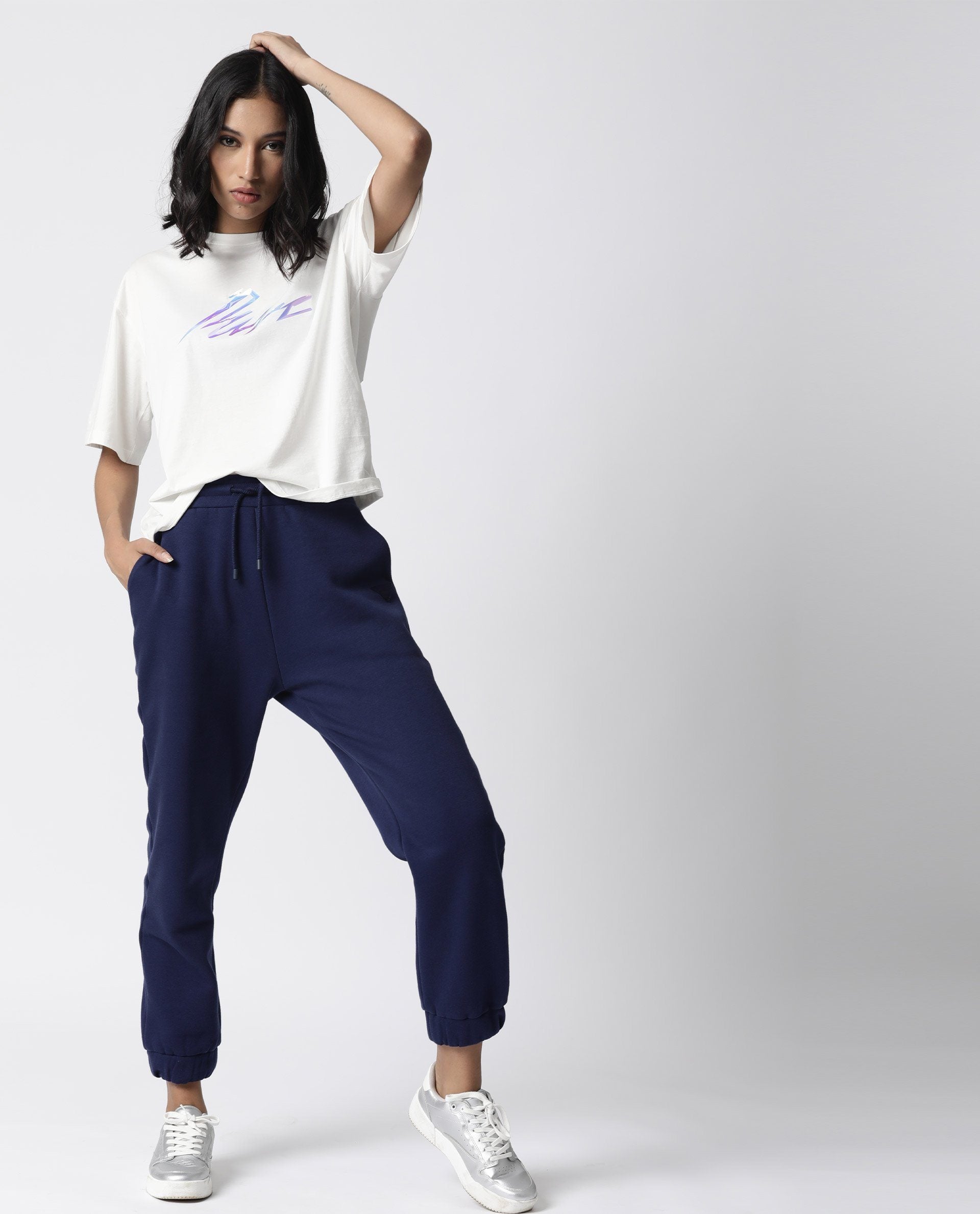 Rareism Women Niki Offwhite T-Shirt Short Sleeves