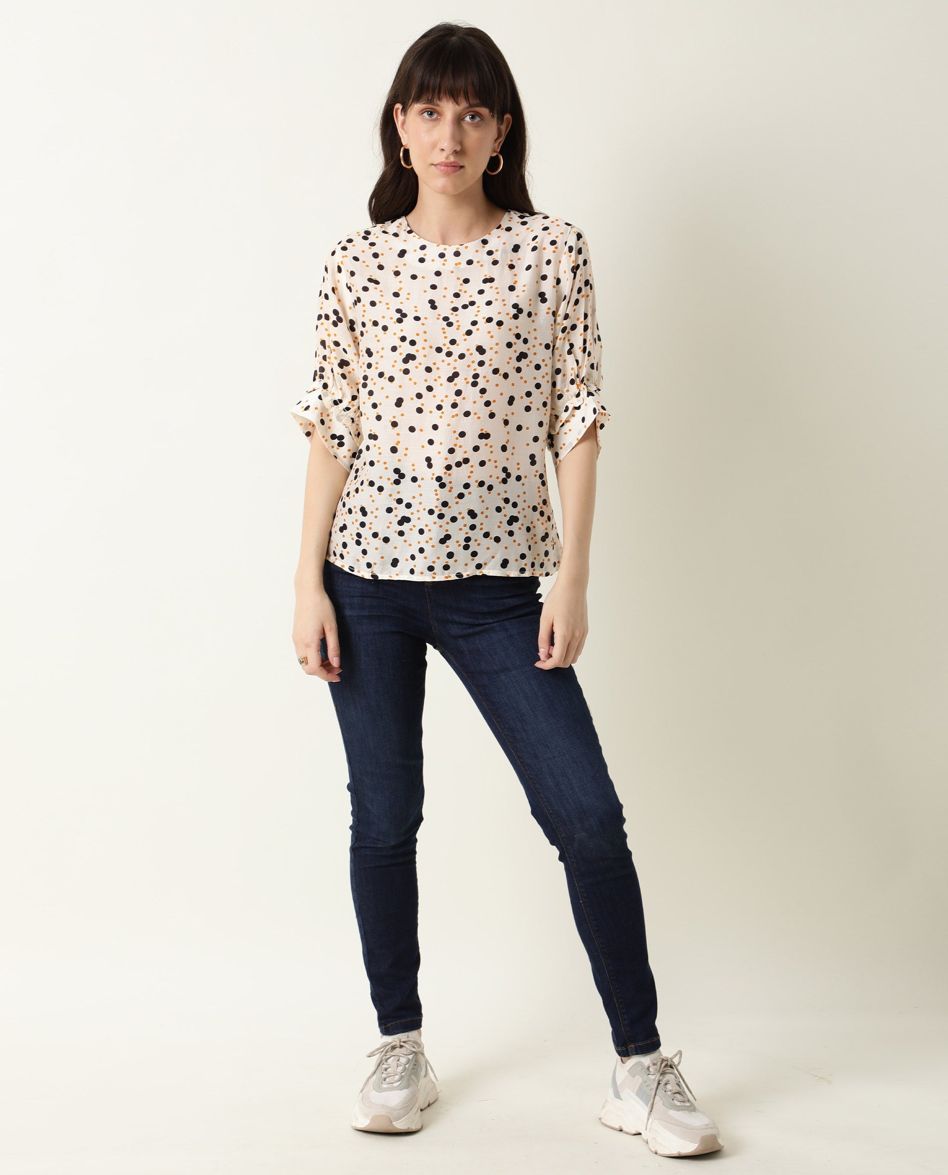 Rareism Women's Roy Orange Top